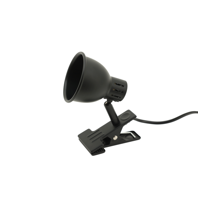 Lampe de bureau à pince Jordi, fer, noir, H.15 cm INSPIRE, GU10