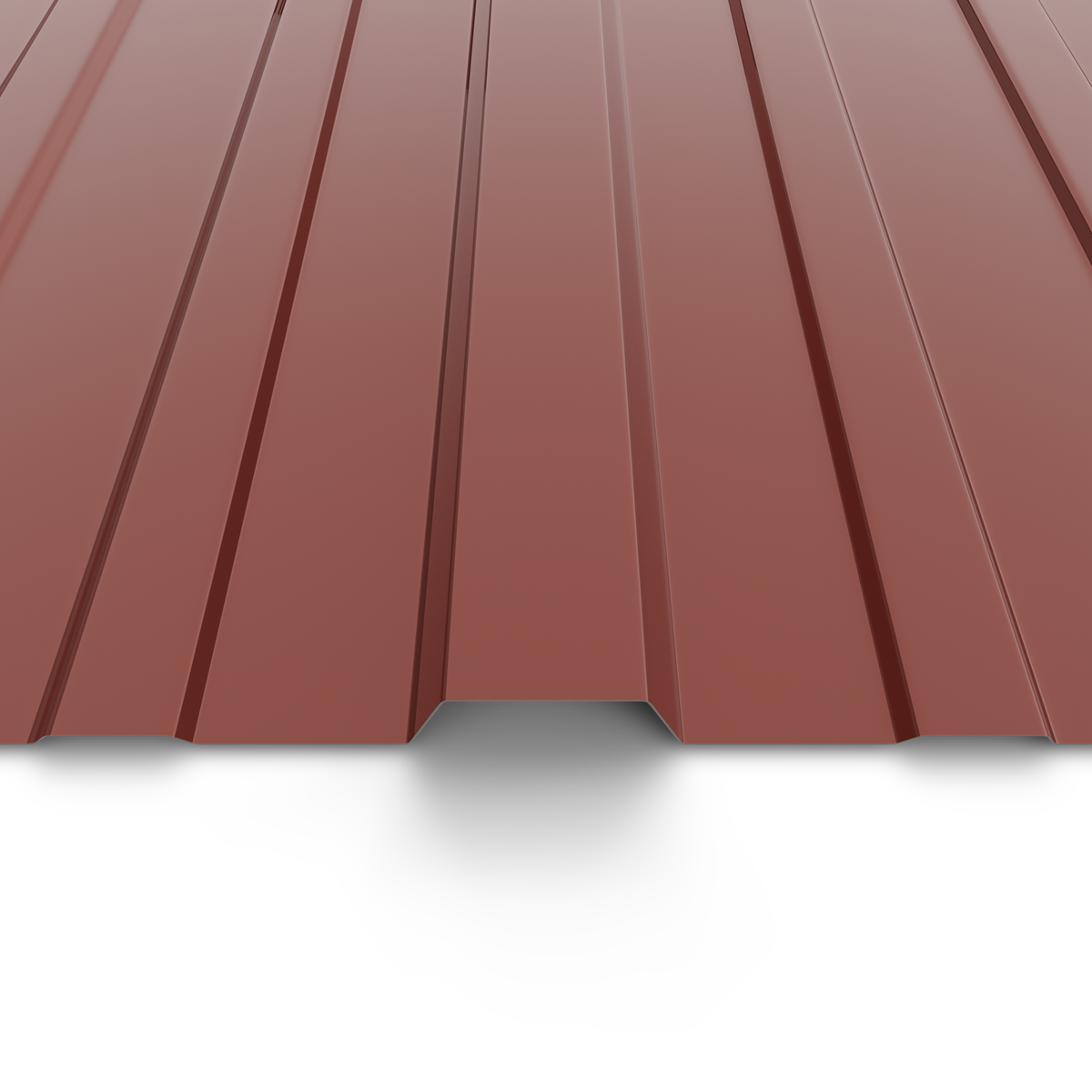 Plaque de couverture, nervuré rouge, l.89 x L.200 cm, H.25 mm, Ep.0.4 mm - 3