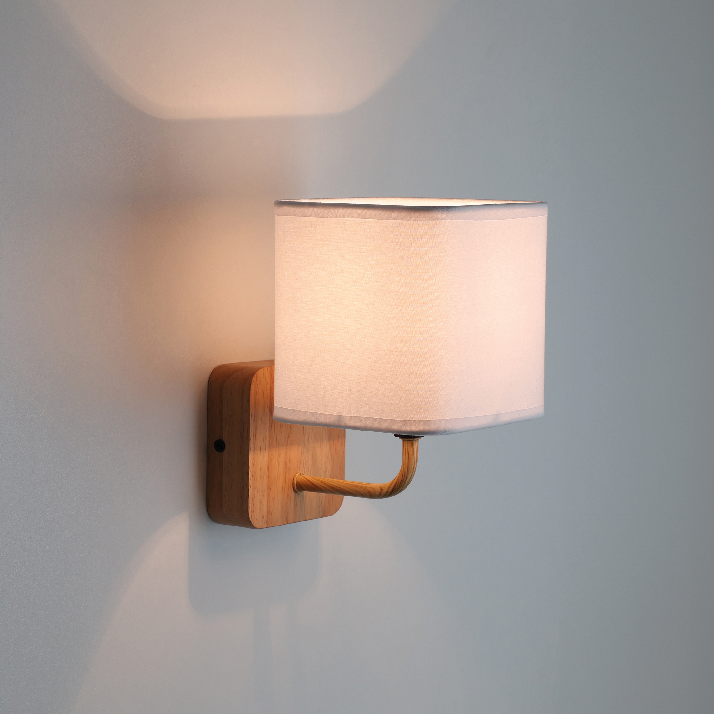 Kinkiet Akora biały drewno E14 Inspire - 9