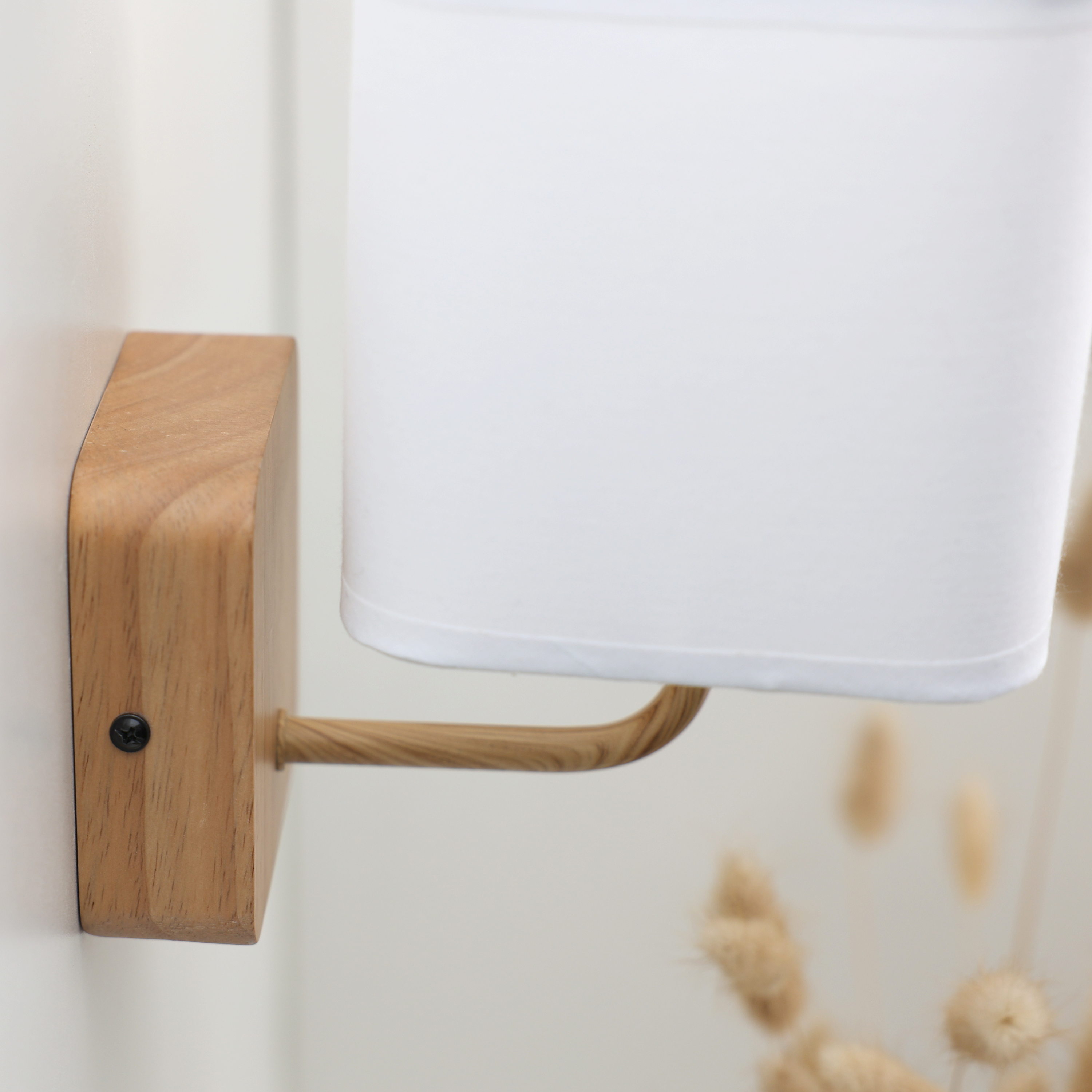 Kinkiet Akora biały drewno E14 Inspire - 10