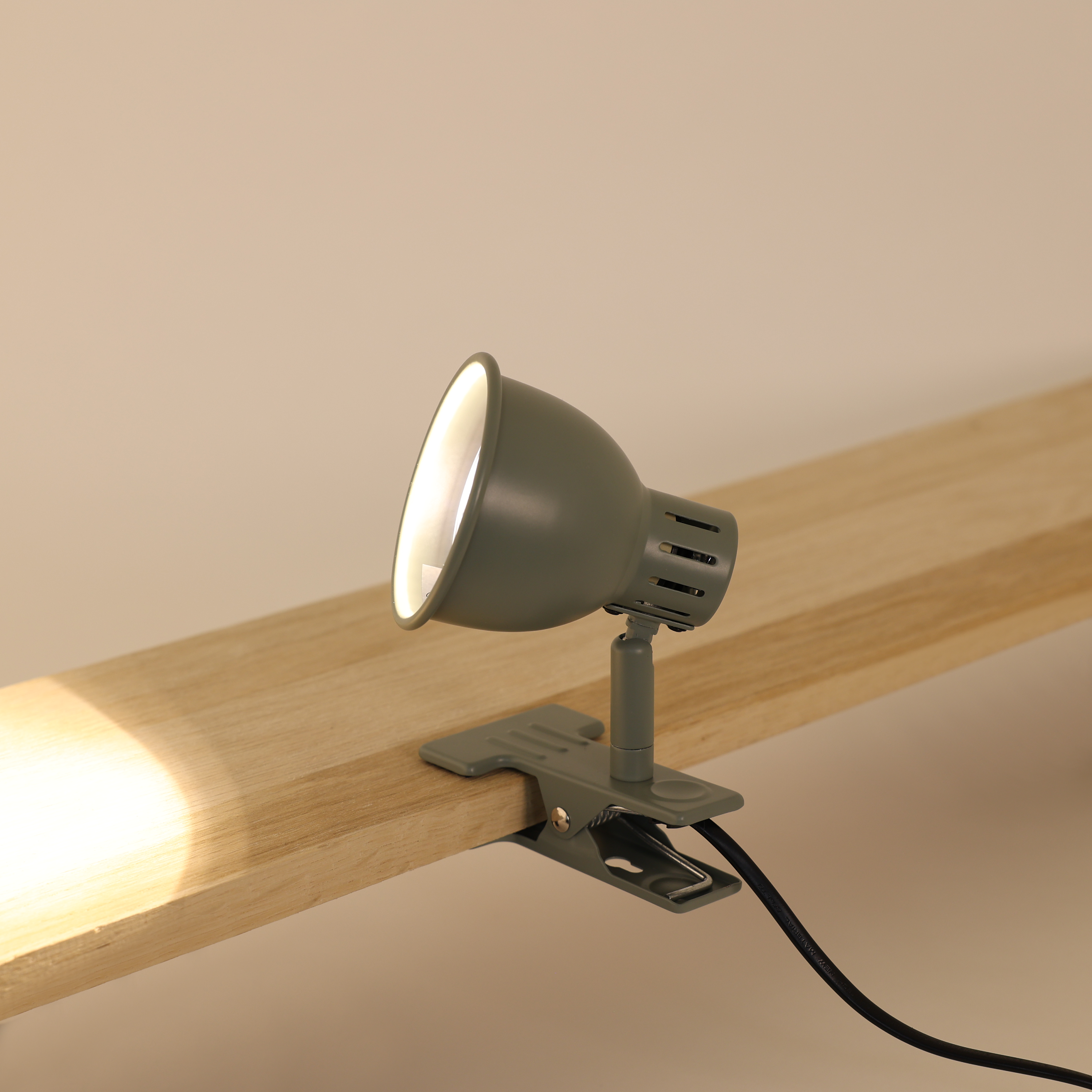 Lampe de bureau à pince Jordi, fer, vert, H.15 cm INSPIRE, GU10 - 2