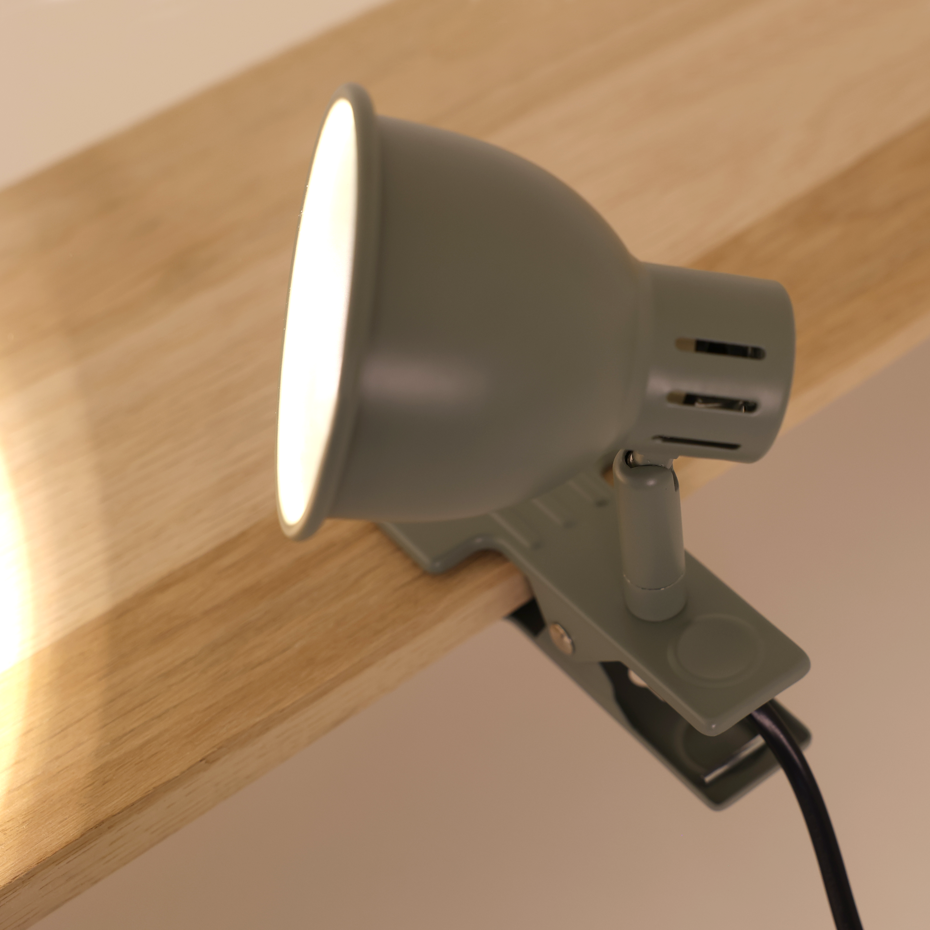 Lampe de bureau à pince Jordi, fer, vert, H.15 cm INSPIRE, GU10 - 5