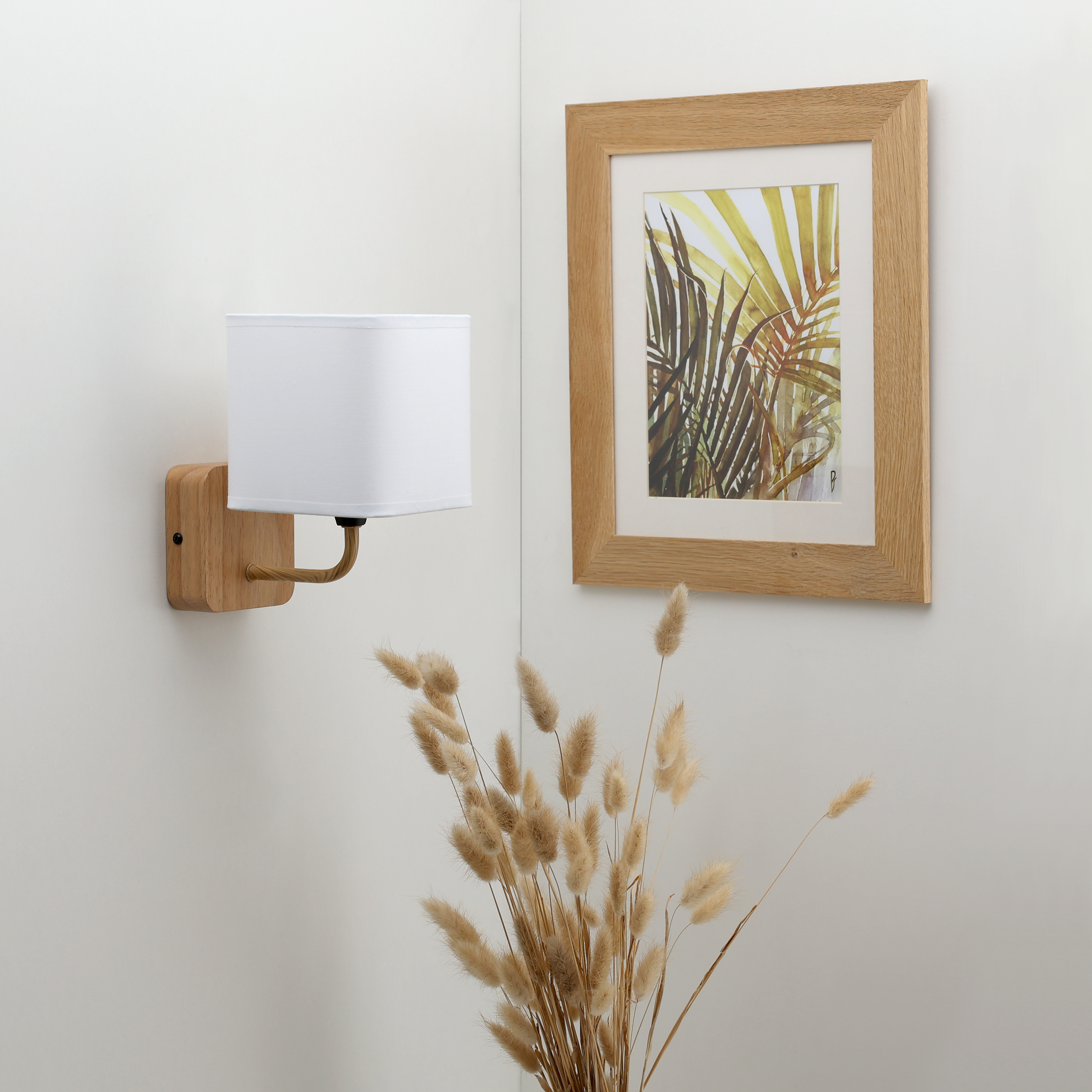 Kinkiet Akora biały drewno E14 Inspire - 5