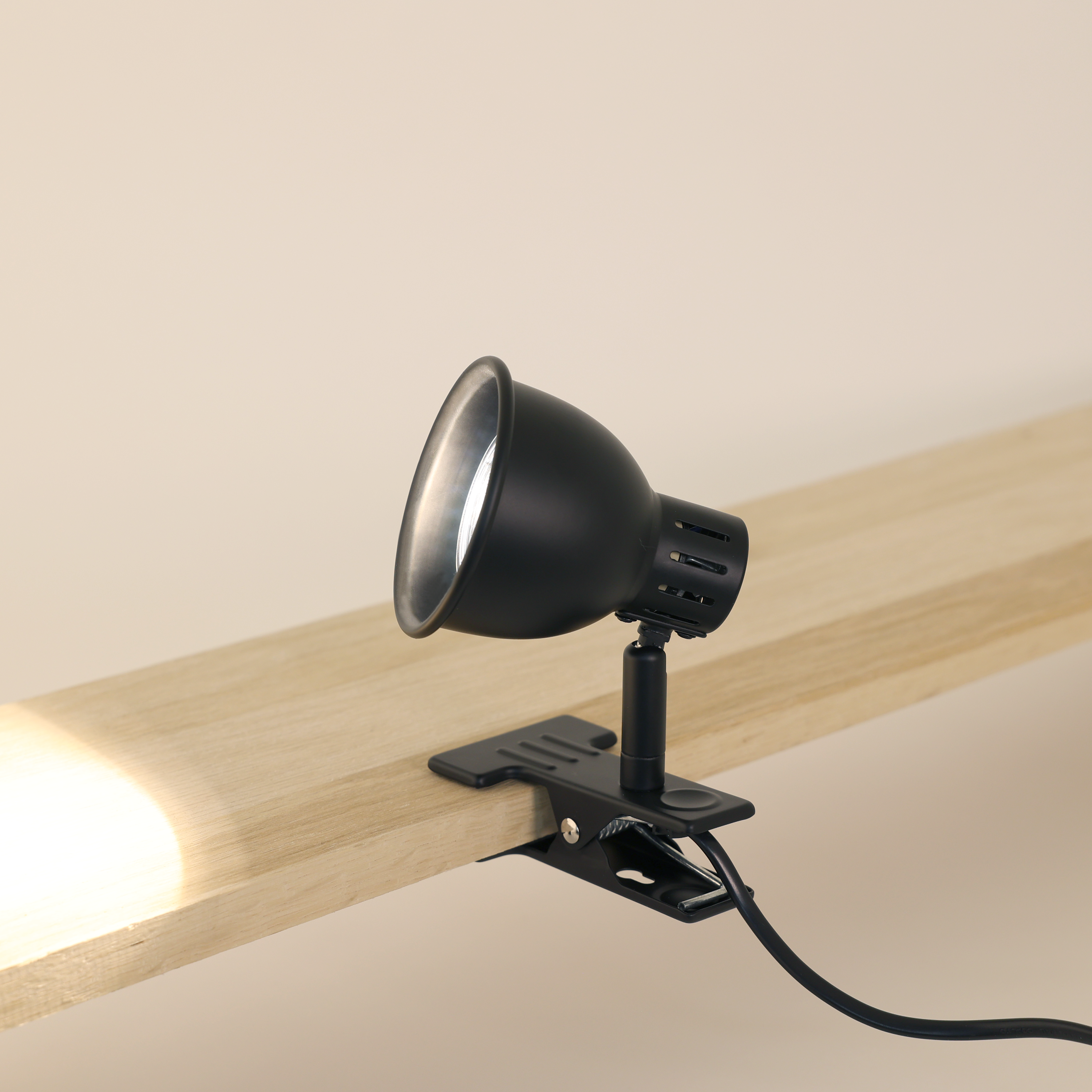 Lampe de bureau à pince Jordi, fer, noir, H.15 cm INSPIRE, GU10 - 6