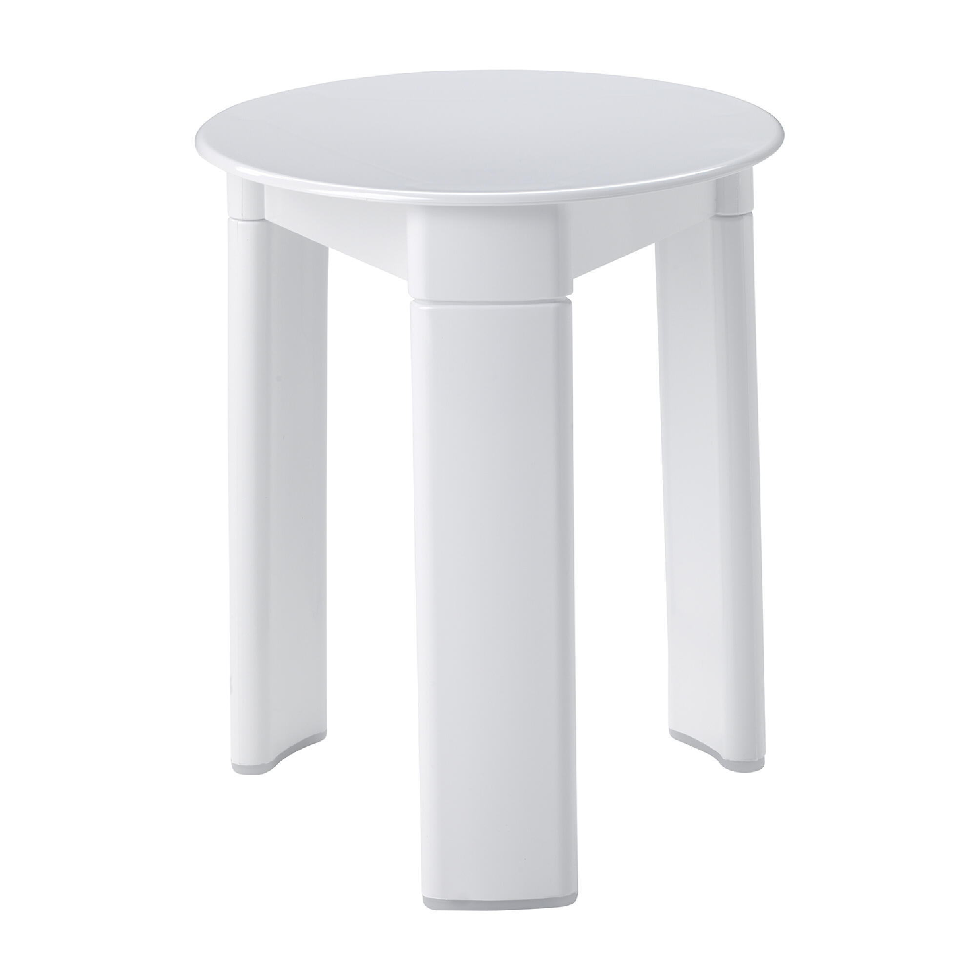 Taburete de baño trio blanco 33x40 cm