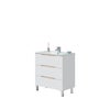 Mueble de baño Lea blanco 80x45 cm (lavabo no incluido)