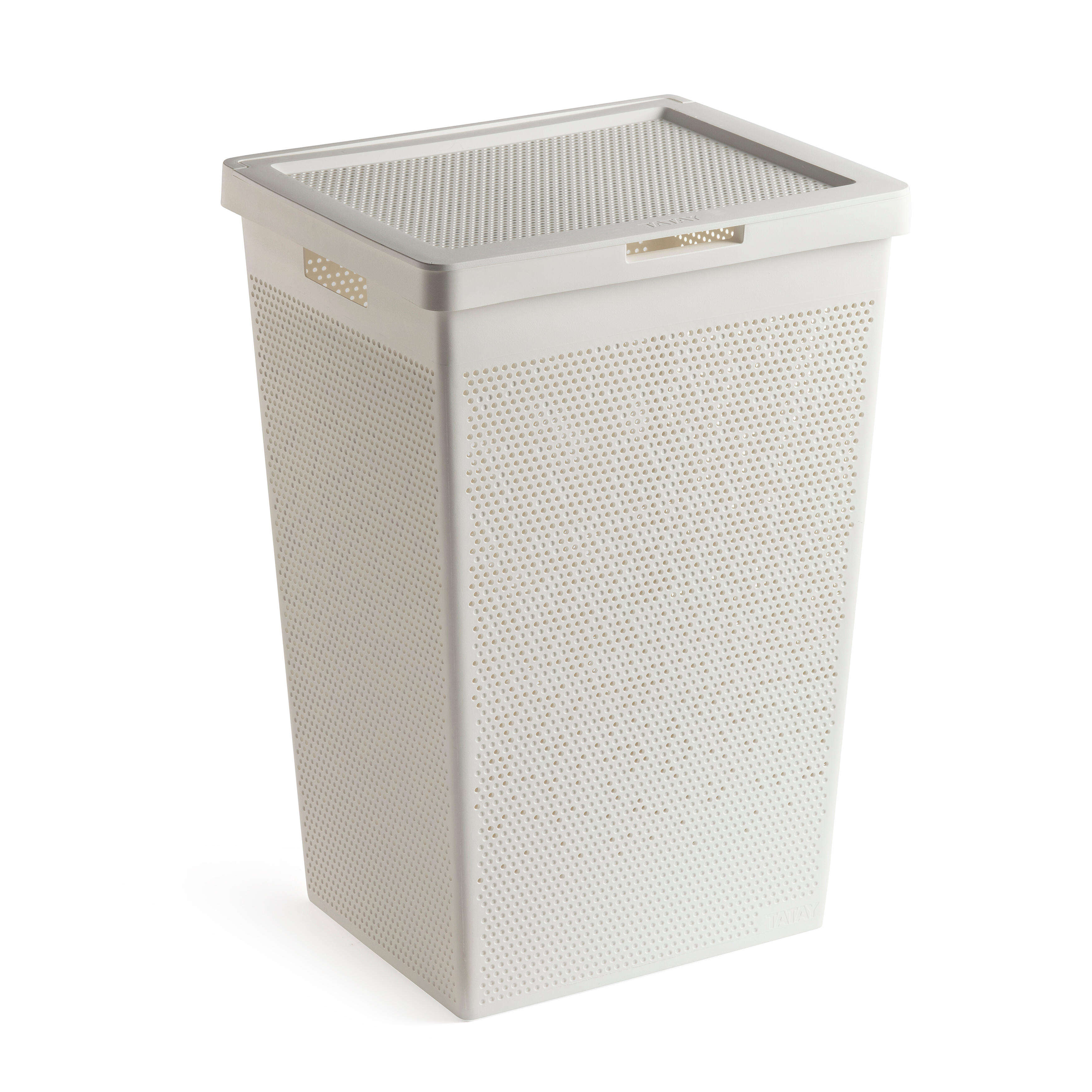 Cesto de ropa bohol blanco 60 l