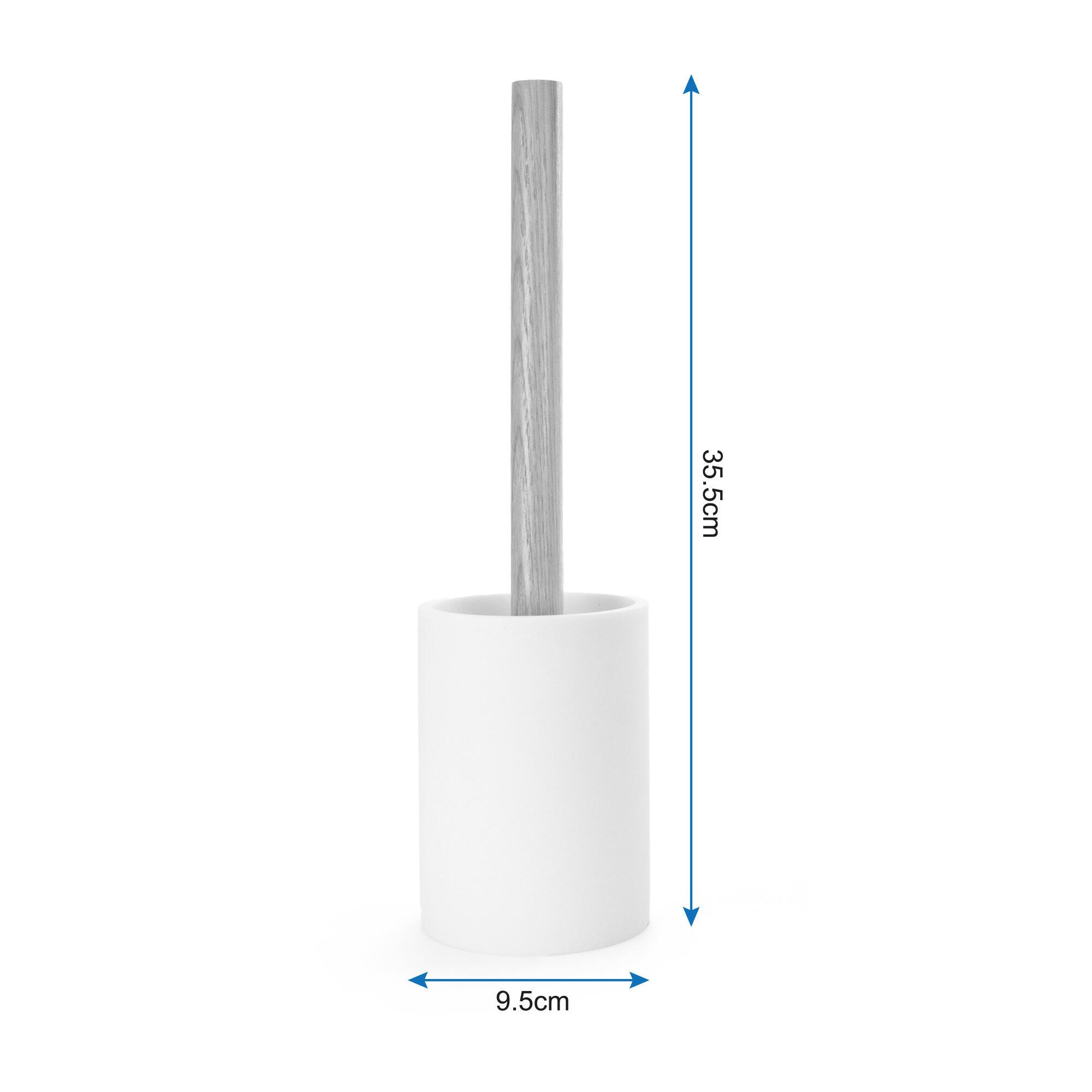 Escobillero Foret blanco mate - 2
