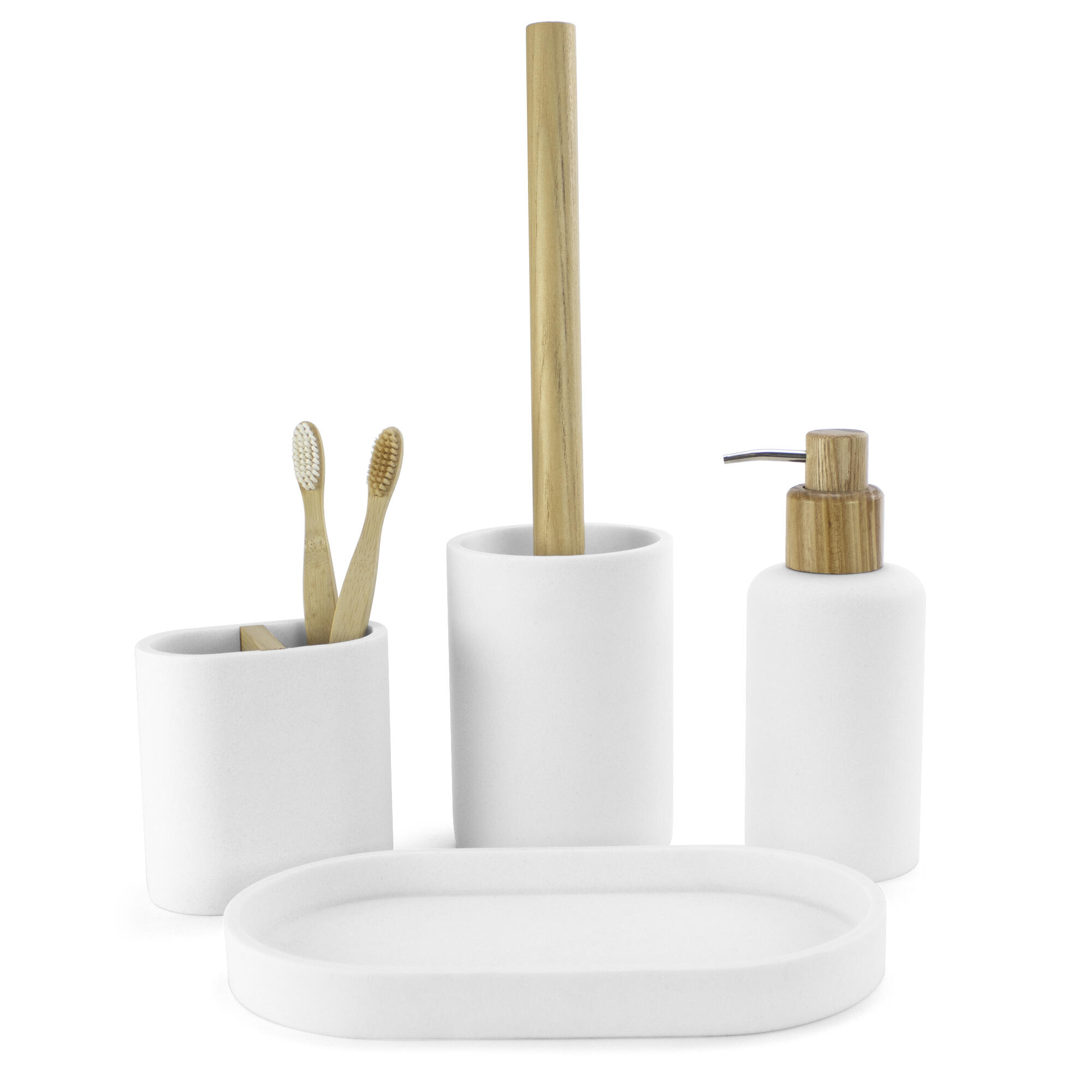 Escobillero Foret blanco mate - 5