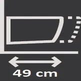 ideal petits espaces projection 49cm