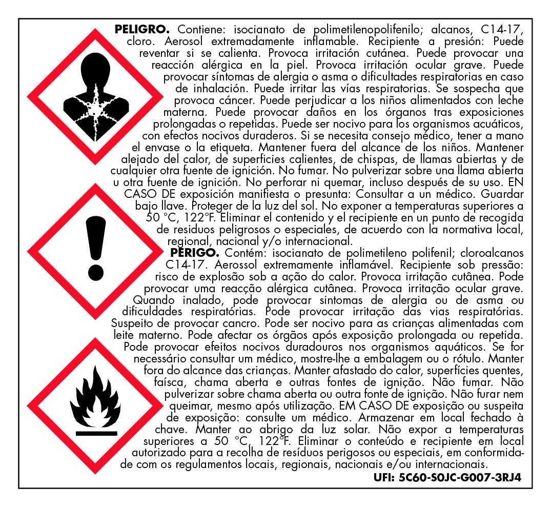 Espuma expansiva 750ml amarillo - 3