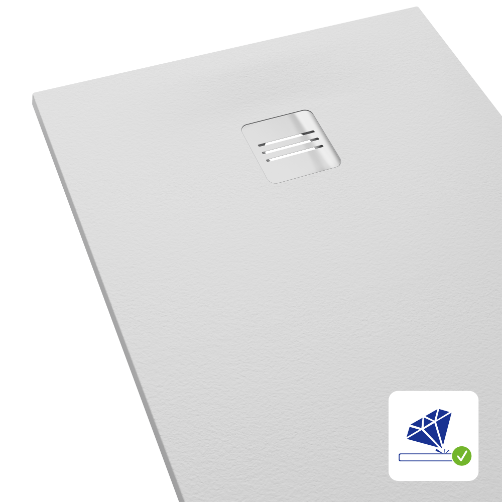 Receveur de douche extraplat, résine, noir L.120 x l.90 cm, Remix light Leroy Merlin