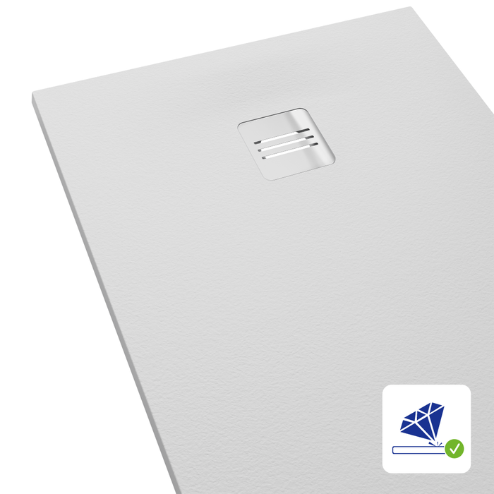 receveur remix blanc resine facile à nettoyer 