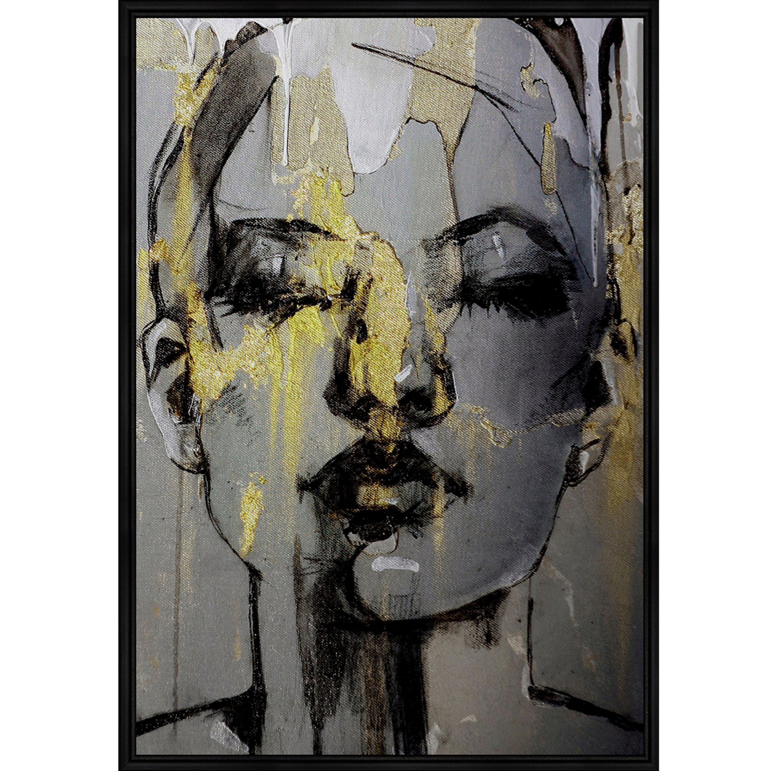 Obraz Twarz w złocie 70 x 100 cm