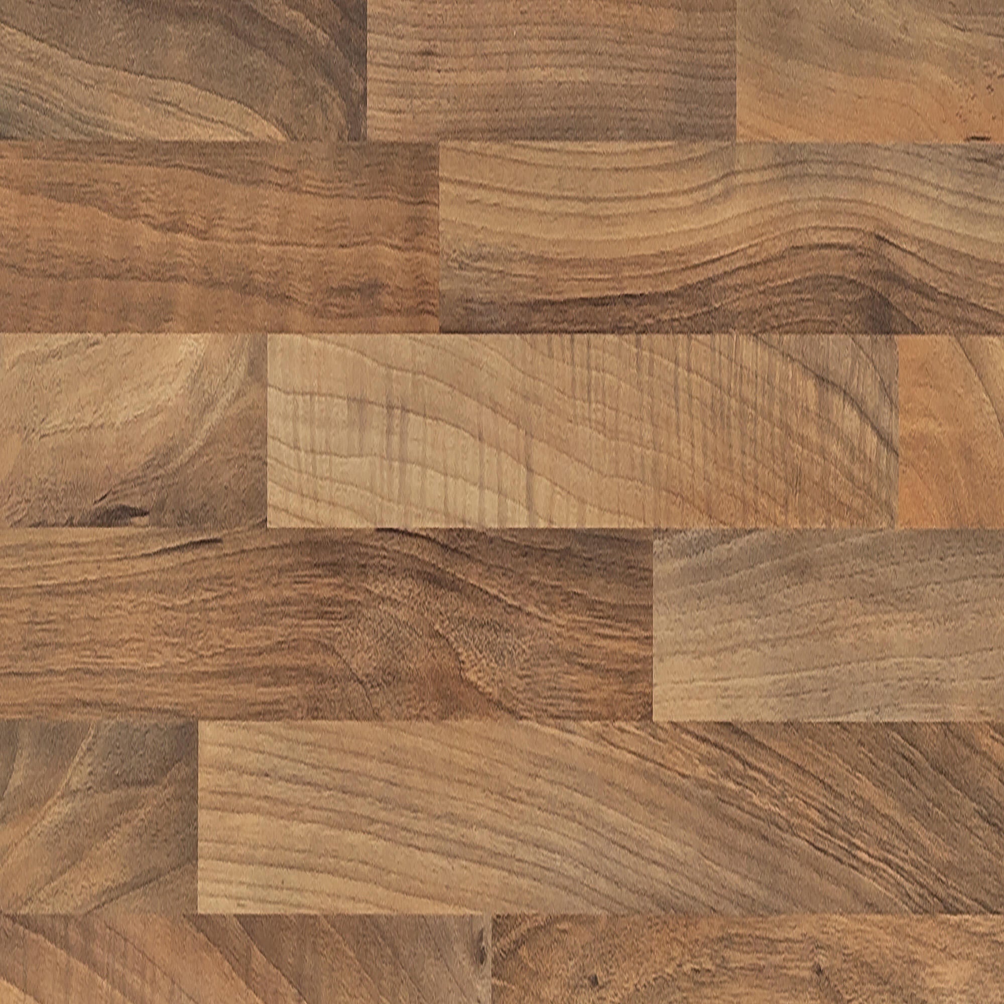 Encimera de cocina laminada Sevilla nogal entablillado 245x63 cm espesor 30mm - 4