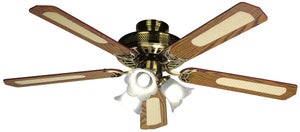Ventilateur De Plafond FARELEK Oklahoma Avec LED - Diamètre 137 Cm, 3 Vitesses, Télécommande, éclairage Réglable Couleur Et Intensité