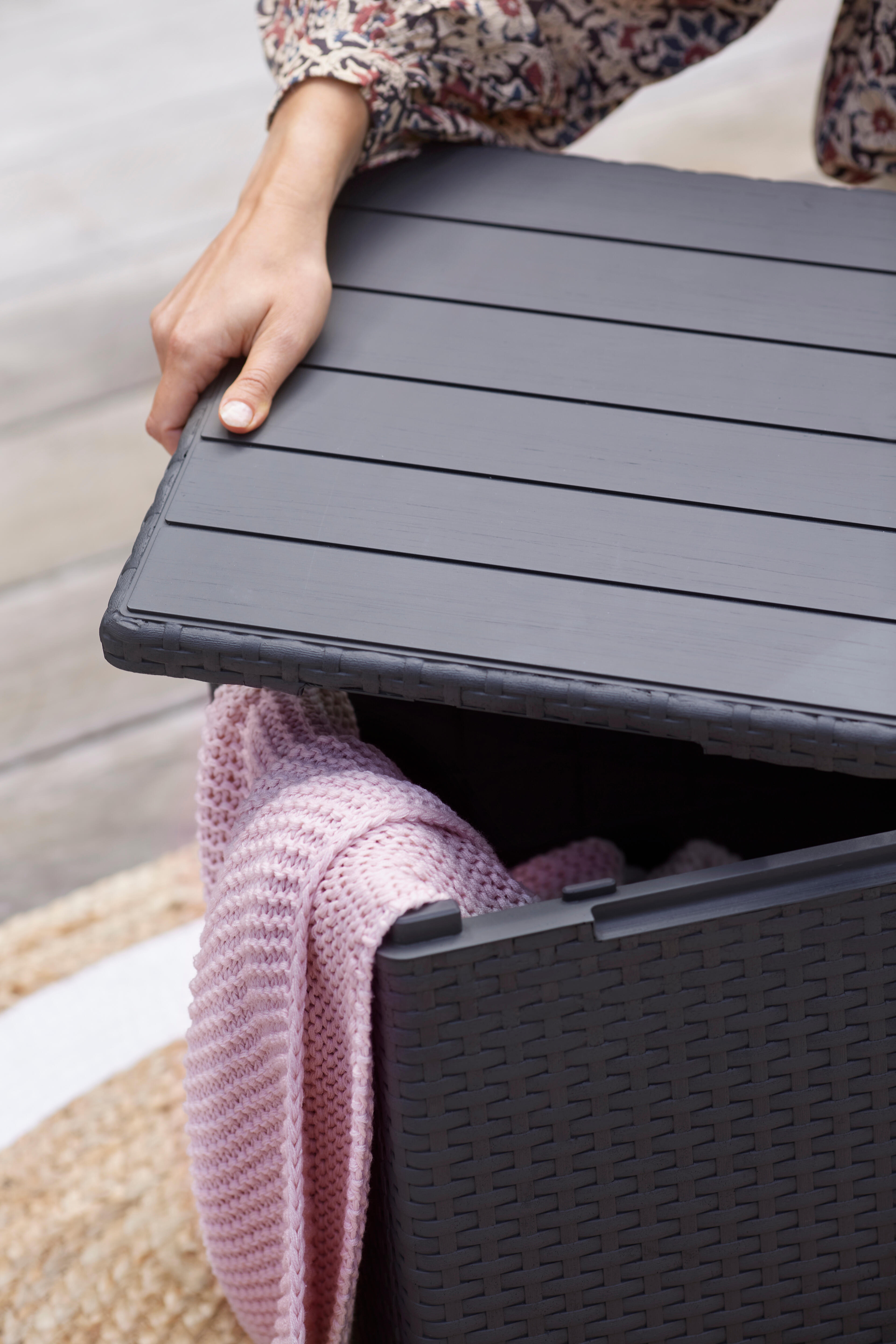 Conjunto relax 2 em 1 em resina antracite Keter Marie - 4