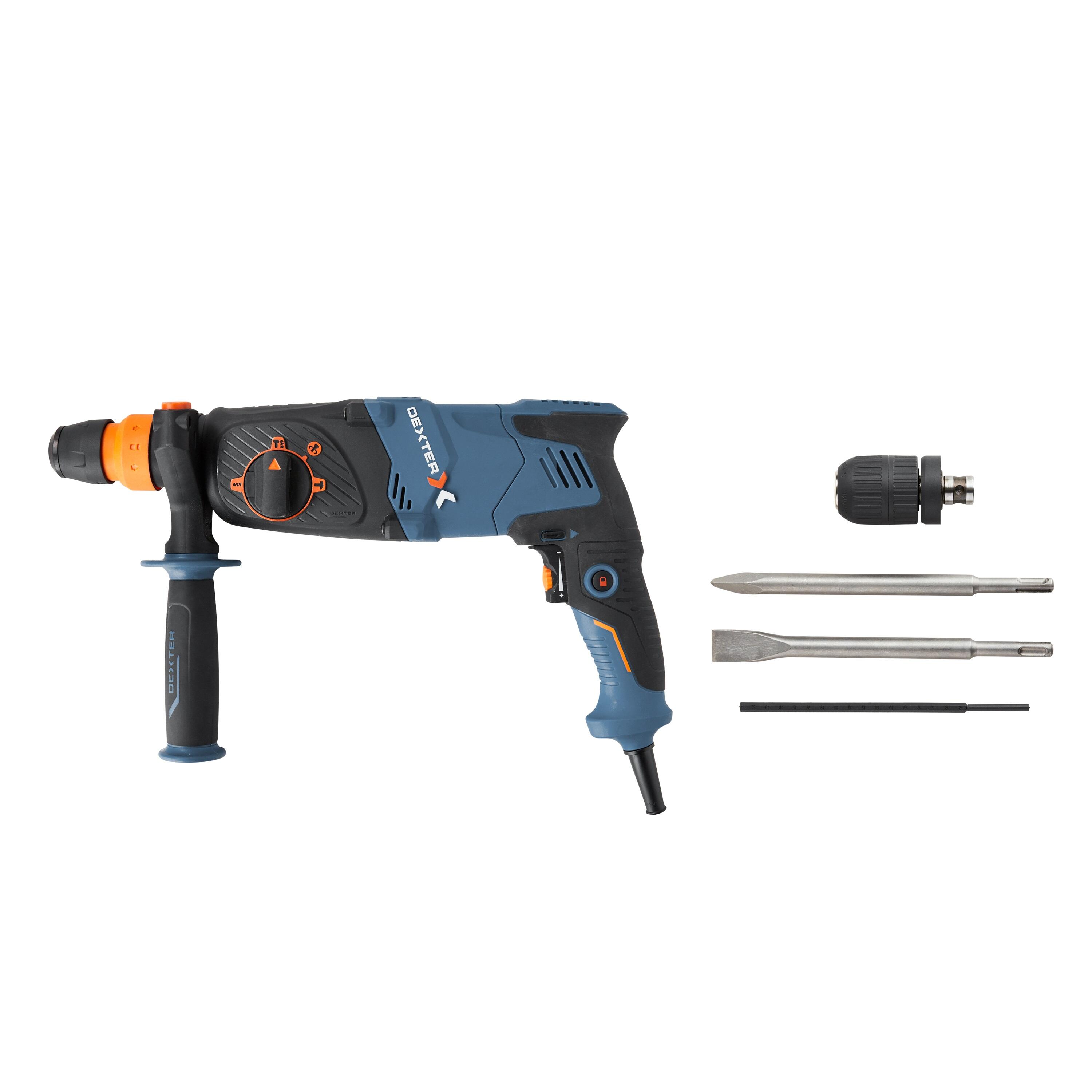 Perforadora sds plus dexter - 2,9 julios - potencia 800 w [marca de la casa - exclusivo en leroy merlin]