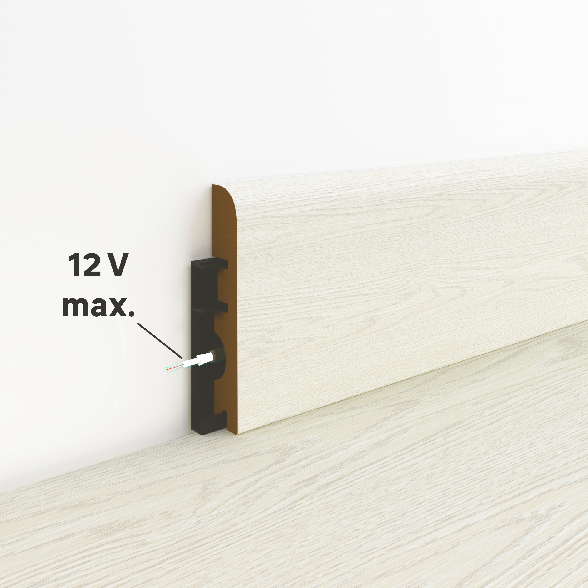 Plinthe mdf, décor 42, H. 7.8, Ep.14 mm ARTENS - 2