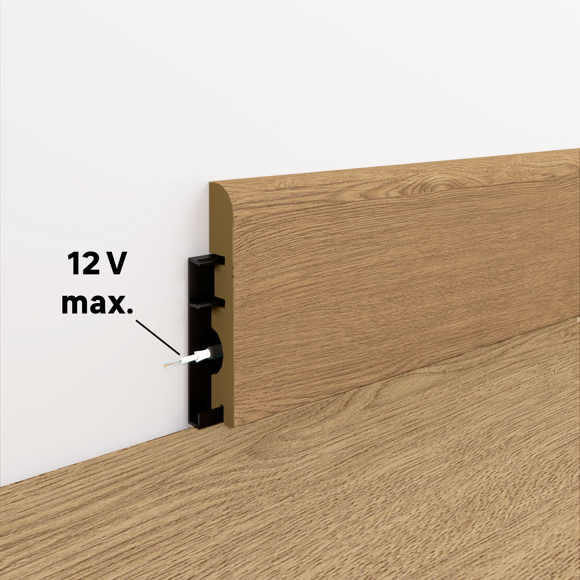 Plinthe mdf, décor 52, H. 7.8, Ep.14 mm ARTENS - 2