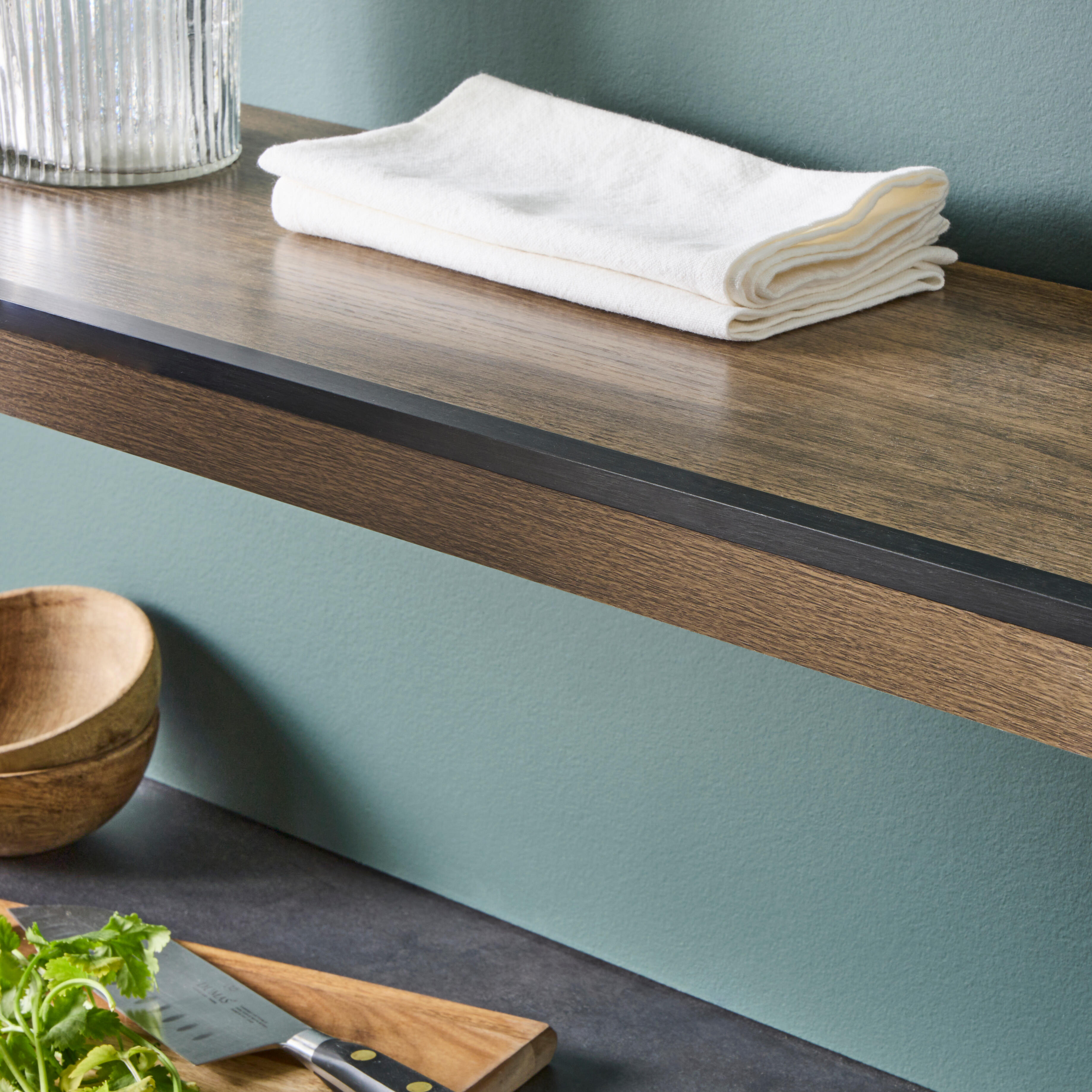 Perfil forma de ángulo no recto de aluminio negro, Alt. 10 x An.15 x L.1000 mm - 3