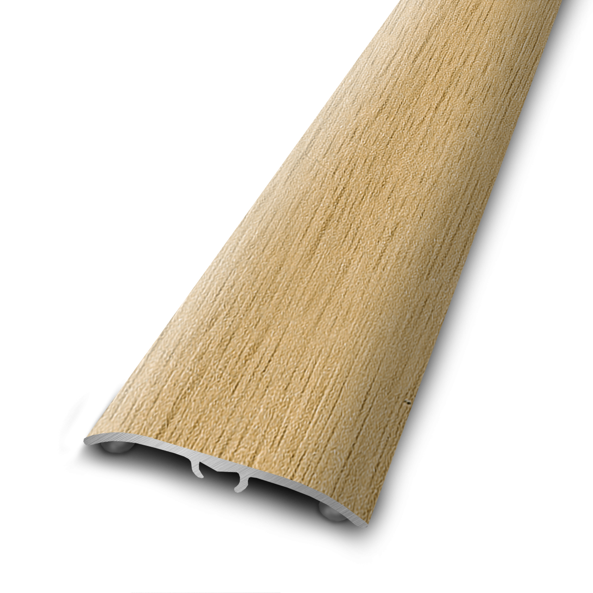Perfil de umbral 4 en 1 de aluminio color madera natural 830x37 mm artens nat325