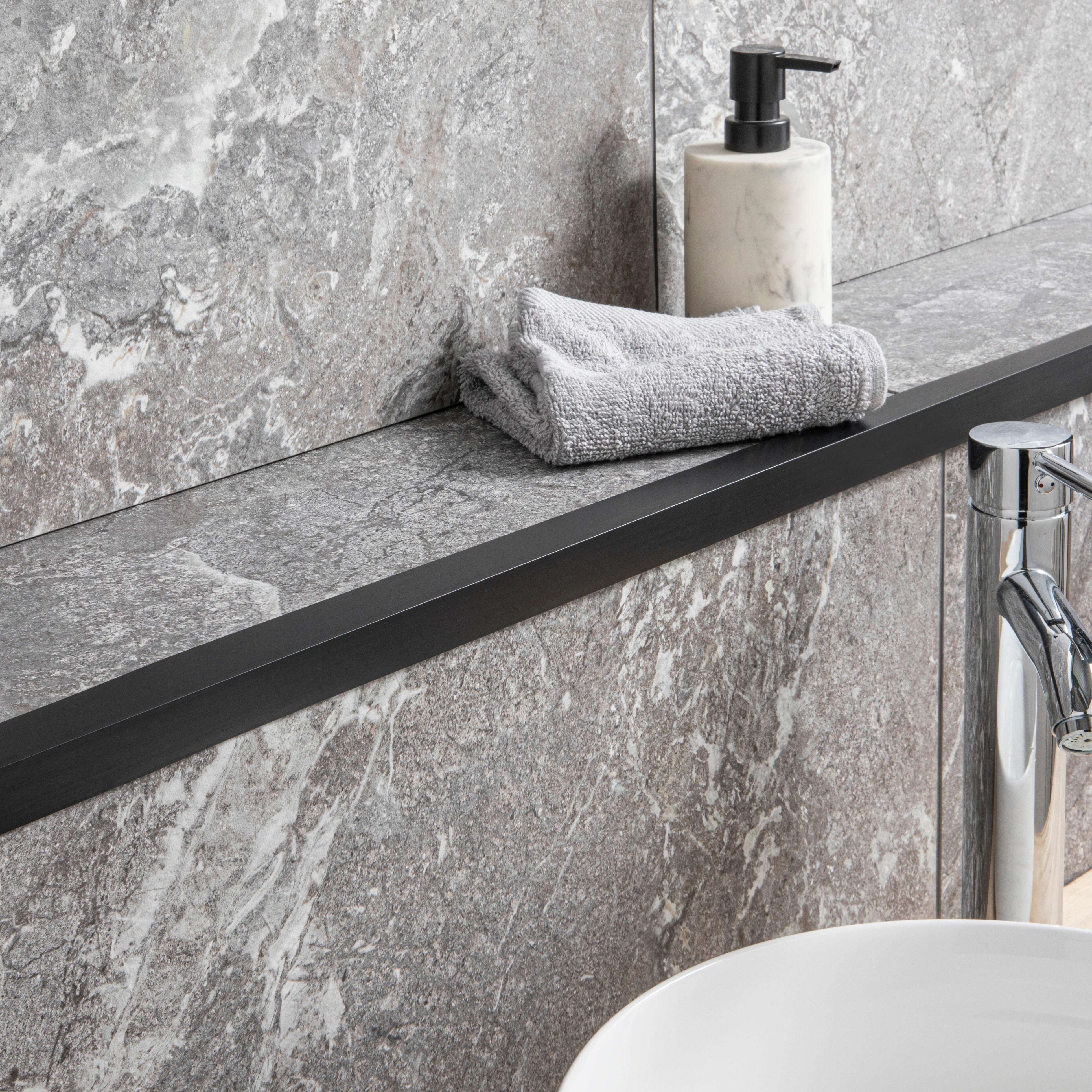 Perfil PVC preto mate 20x20x1x2,6 cm Standers - 2