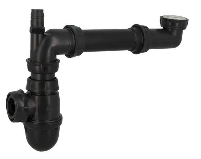 Siphon pour lavabo recyclé gain de place Diam.1