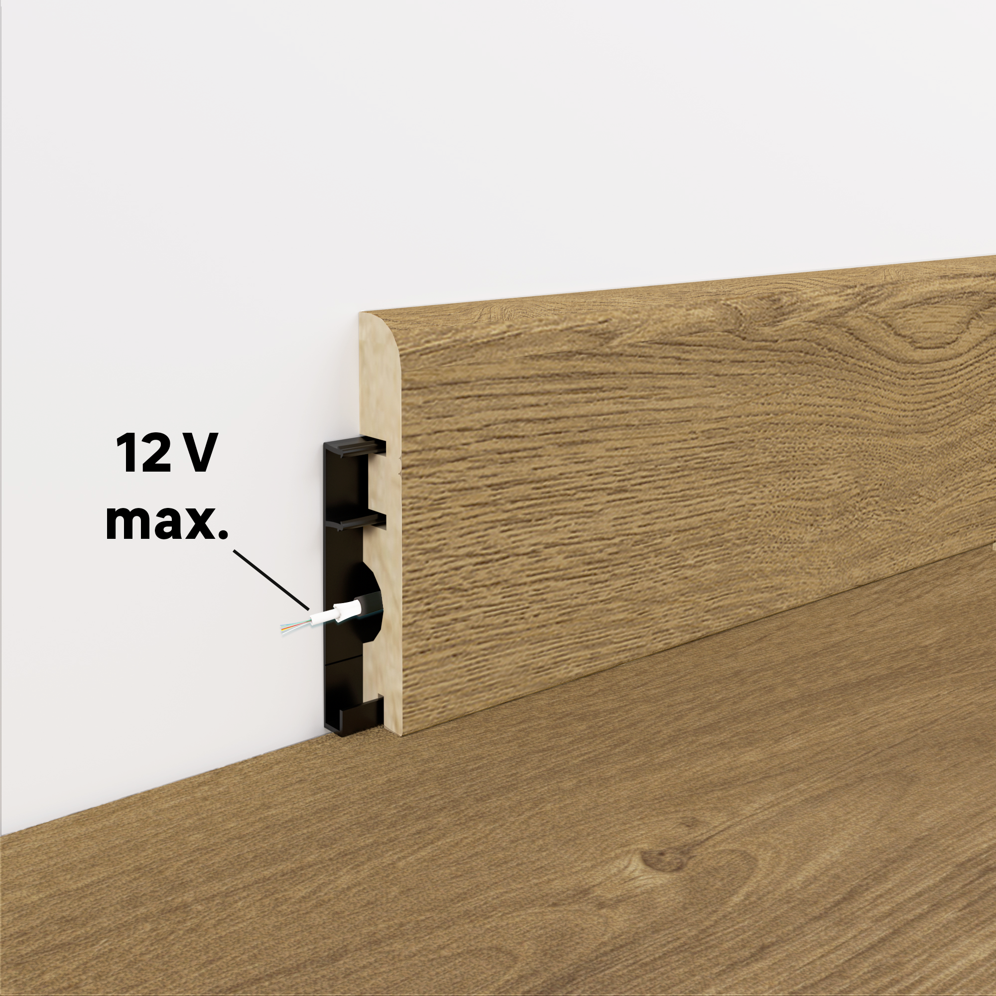 Plinthe mdf, décor 120, H. 7.8, Ep.14 mm ARTENS - 2