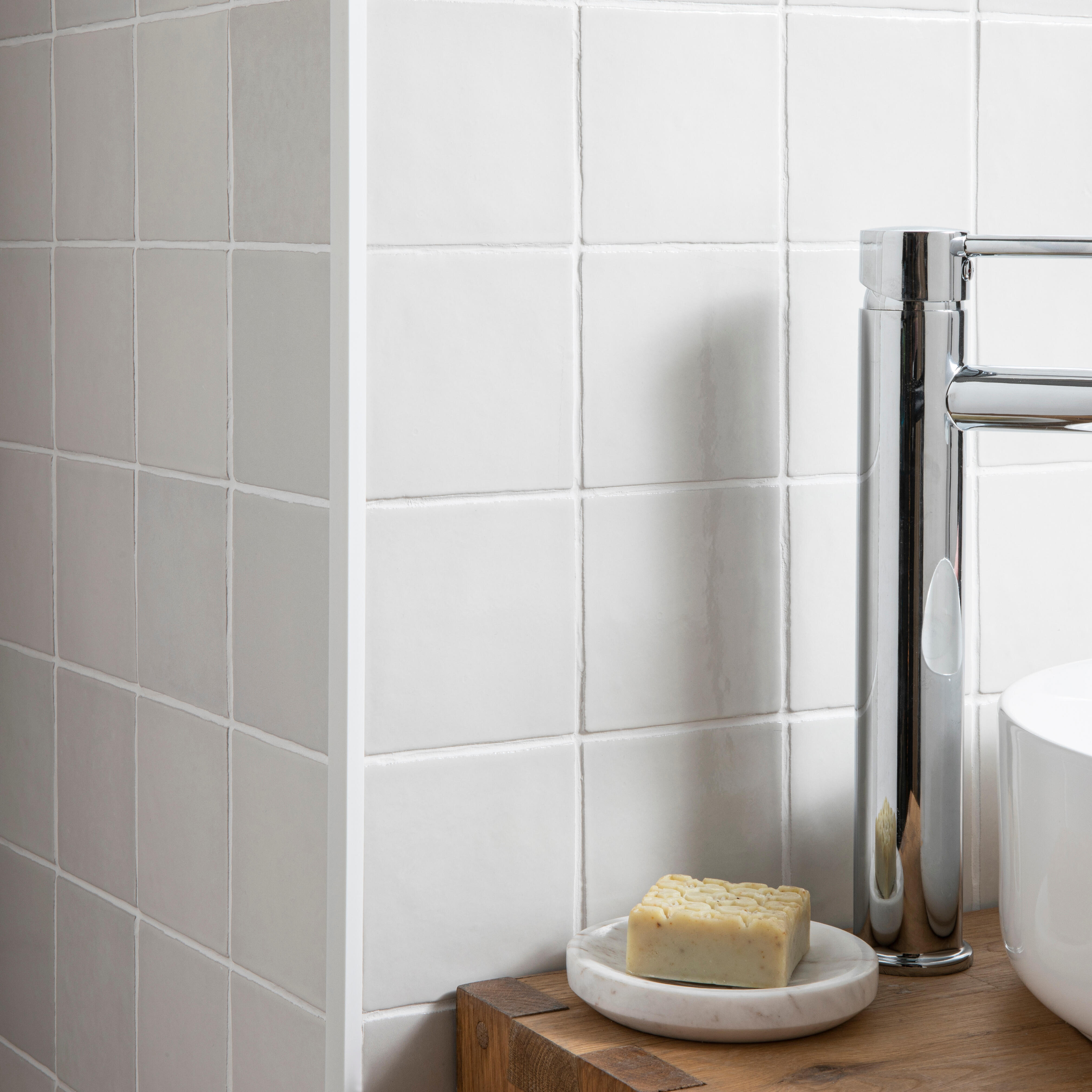 Perfil forma de ángulo de PVC blanco, Alt. 10 x An.10 x L.1000 mm - 6