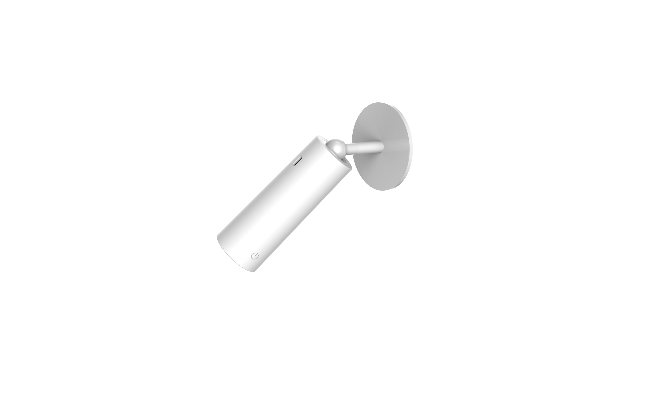 Aplique de pared LED recargable sin cables con interruptor Roll 4 NEW GARDEN blanco carga con batería luz cálida 3000K intensidad regulable IP20 300 lm - 4