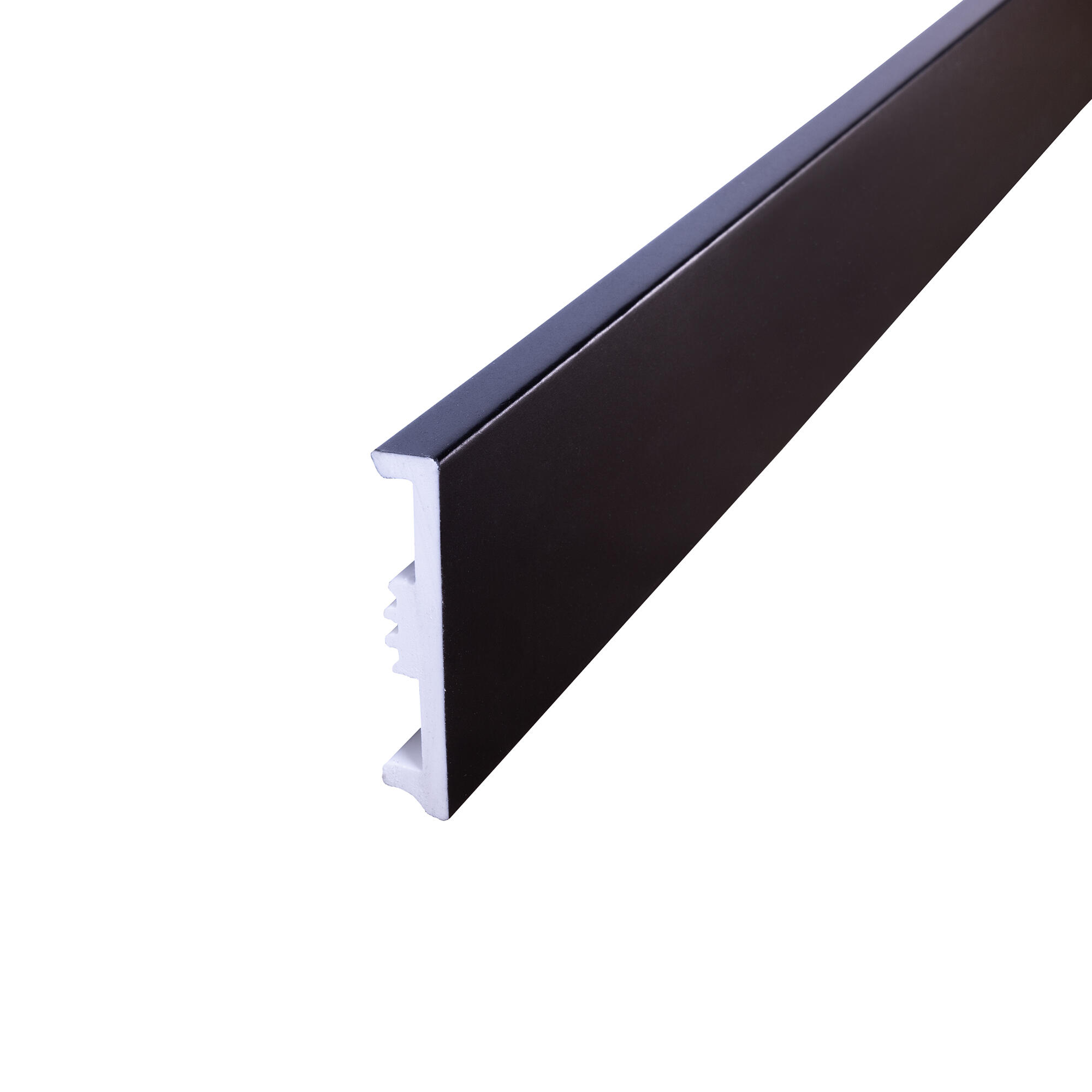 Rodapié de poliestireno negro de 240x8cm artens