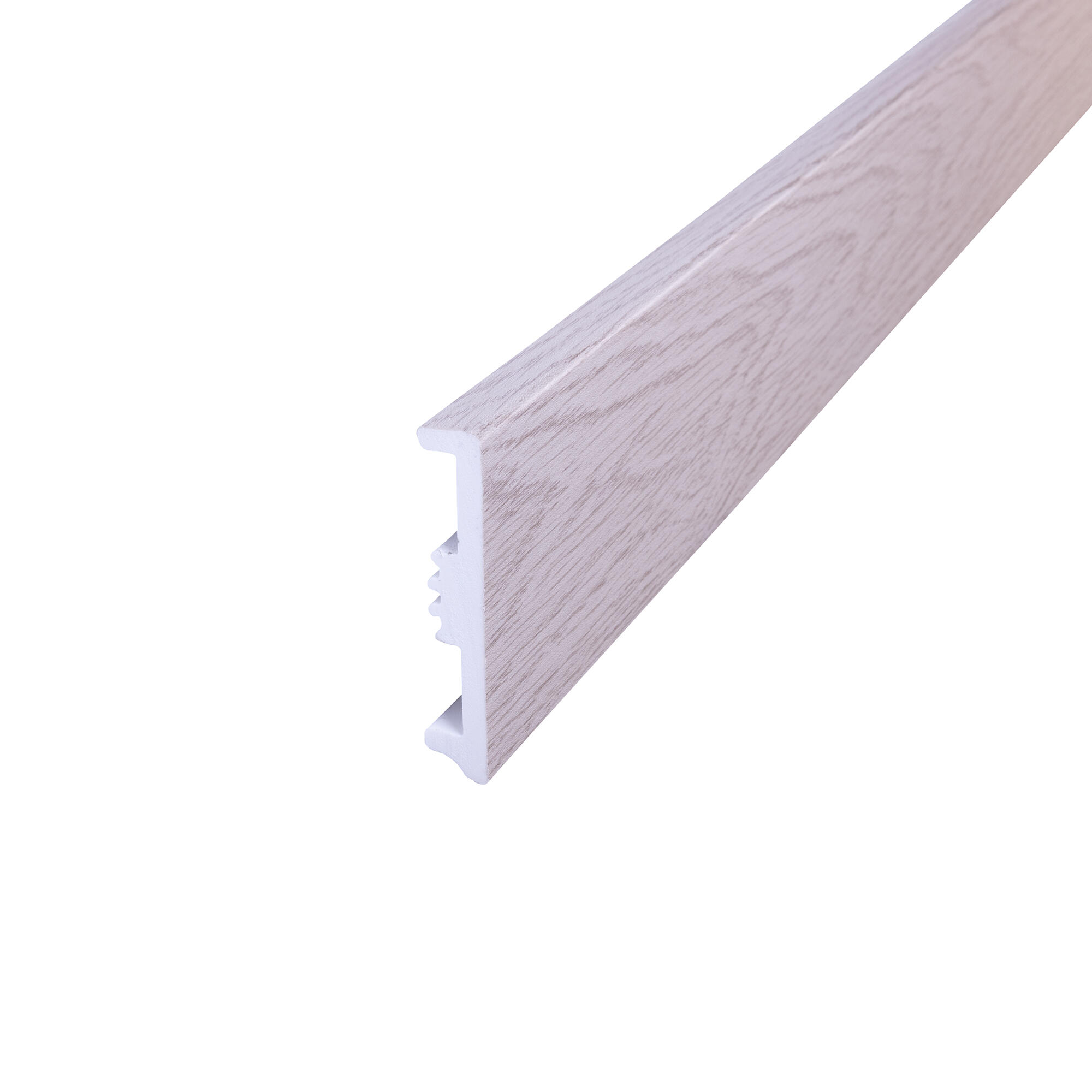 Rodapé poliestireno bege mate 15x80x2400 mm Artens - 2