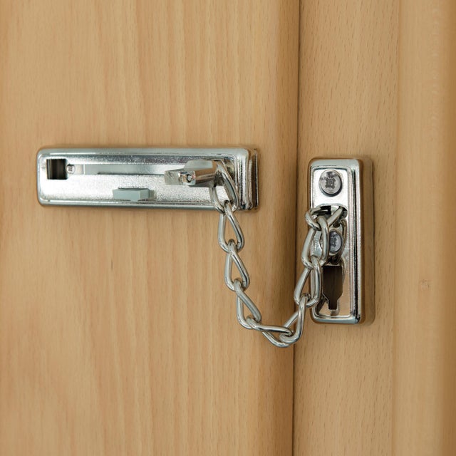 Chainette de porte 13 cm chromée TK 64 SB argent