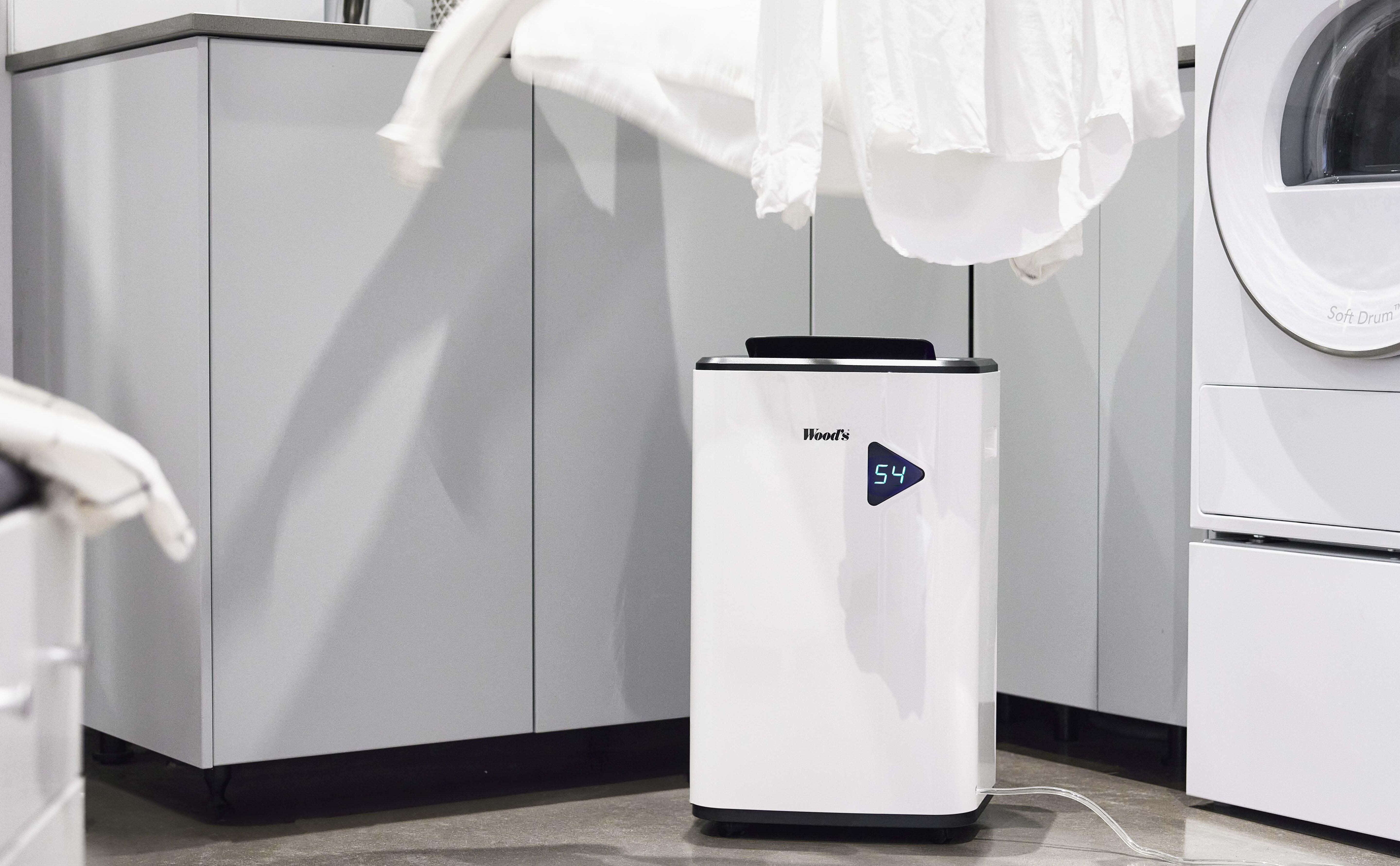 Déshumidificateur d'air WOOD'S Mdx20p jusqu'à 70 m², De 16 à 30L /24H - 2