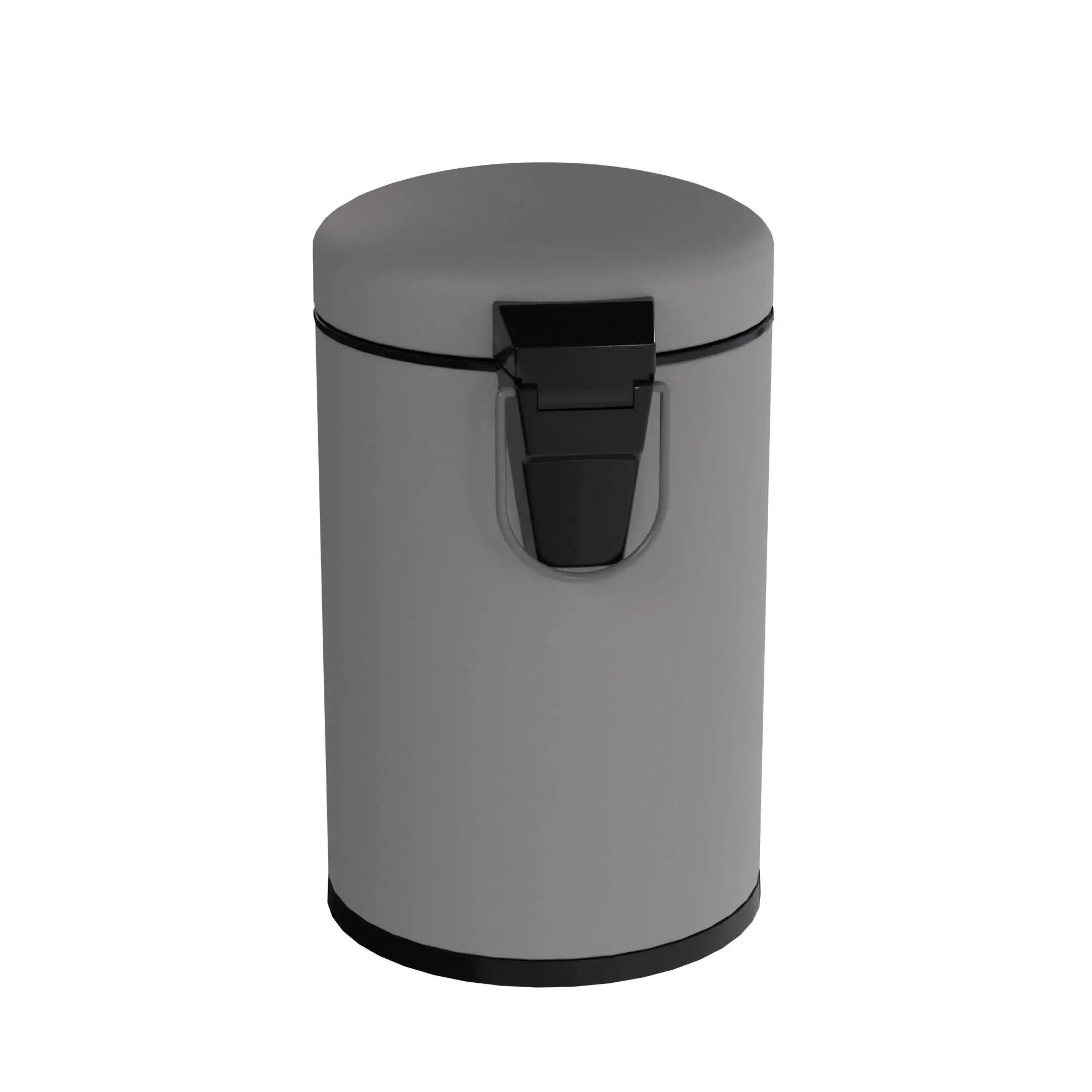 Poubelle de salle de bains 3L gris granit SENSEA - 9