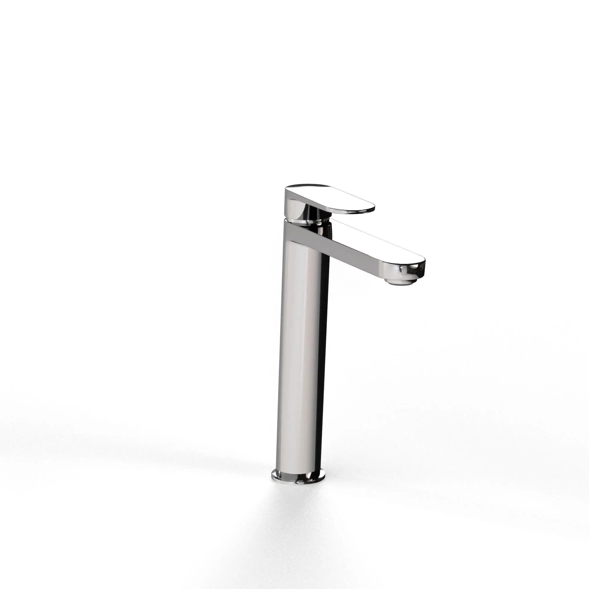 Rubinetto per lavabo getto laminare cristallino Icone cromato lucido SENSEA H 27 cm - 2