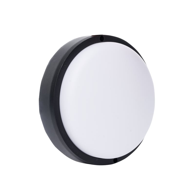 Oprawa piwniczna czarna 17 cm IP54 LED