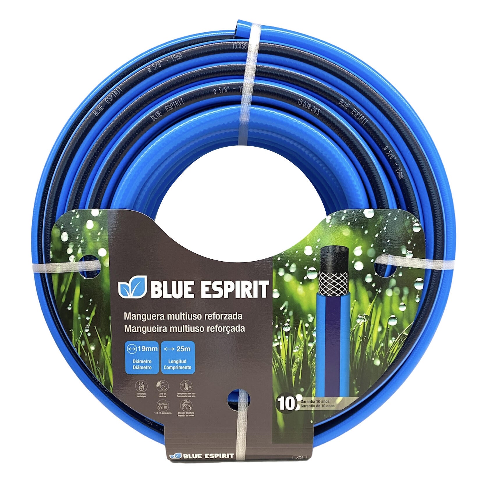 Manguera de riego Blue Espirit FITT de pvc 19mm de ø  y 25m de longitud - 2