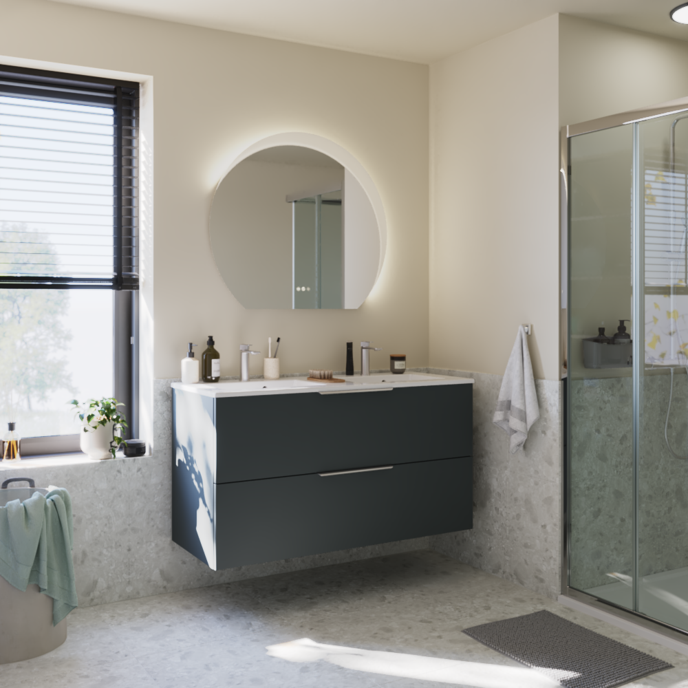 Miroir lumineux antibué arche variation de couleur l.90 x H.80 cm Neo line - 4