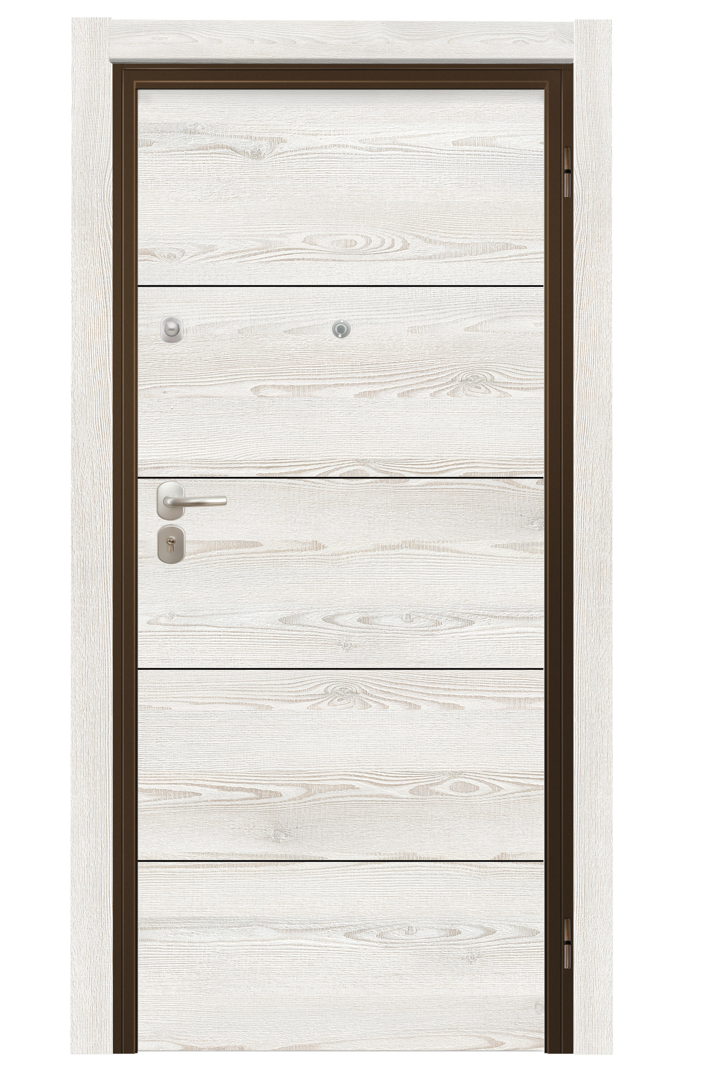 Puerta acorazada omega izquierda provenzal sapelly/berna blanco 206x92cm