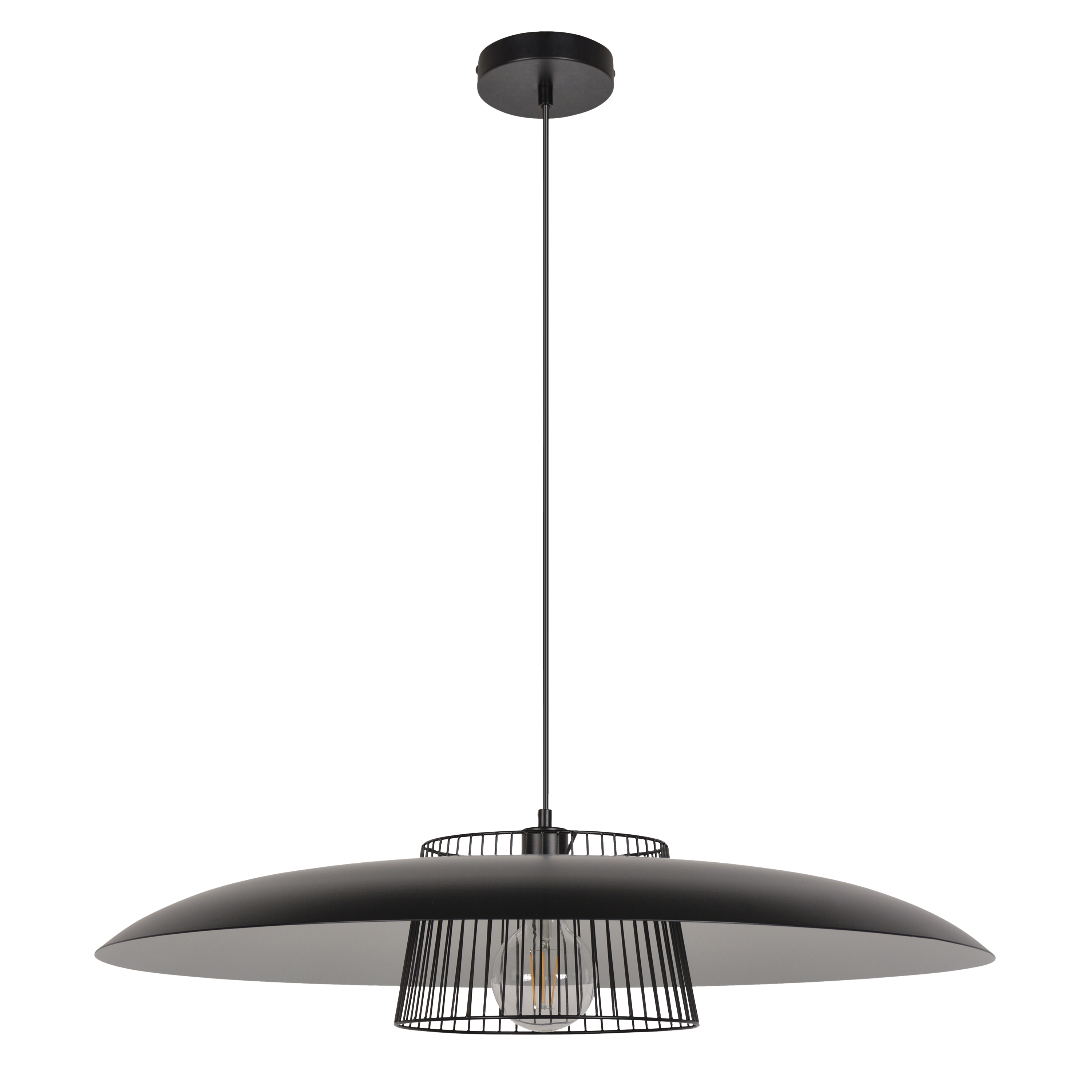 Lampa wisząca Sitio czarna E27 Inspire - 2