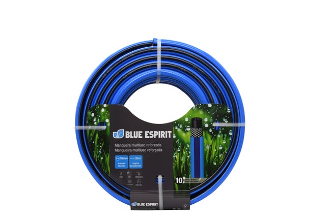 Manguera de riego Blue Espirit FITT de pvc 15mm de ø  y 25m de longitud