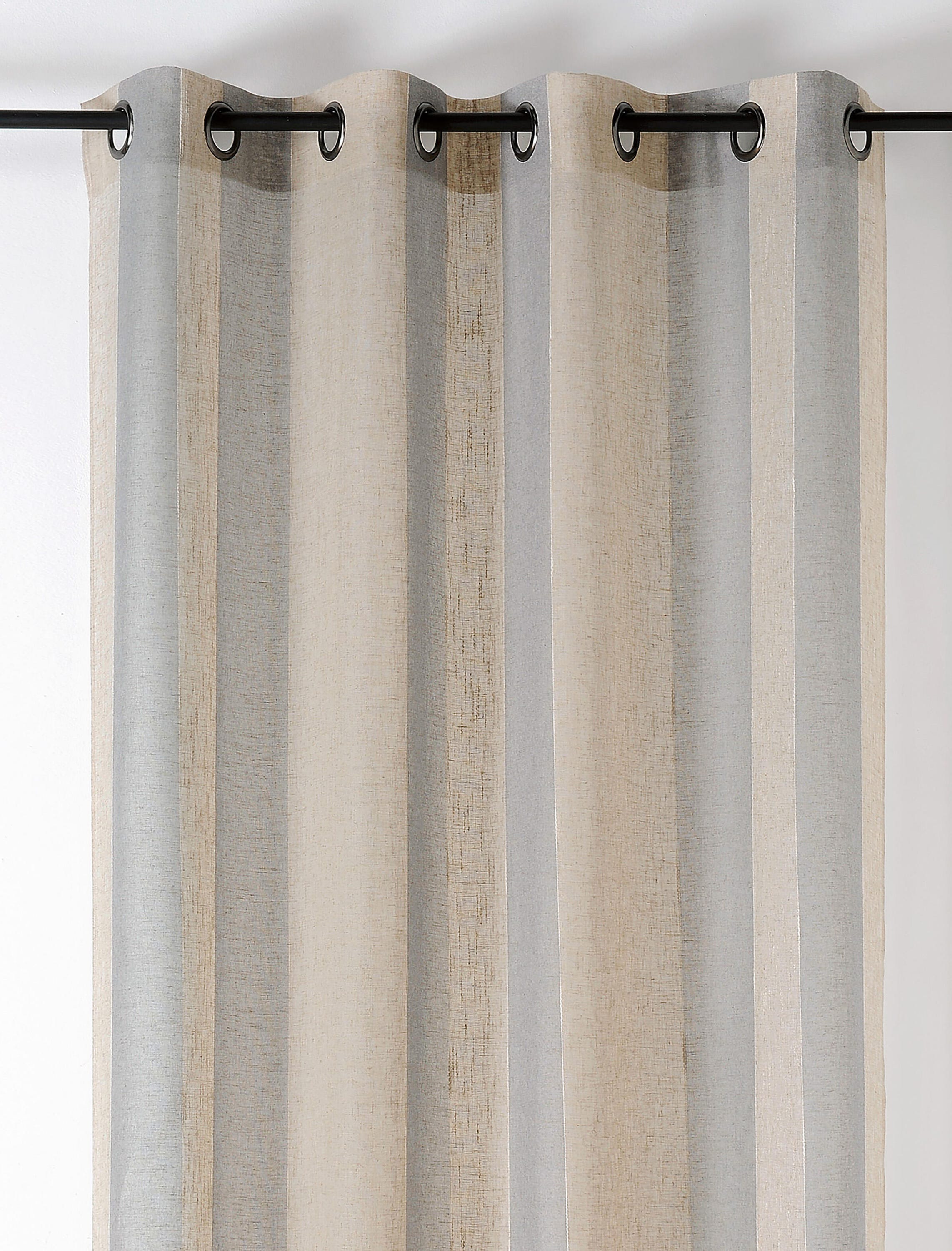 Visillo De Rollo Visillo ollaos Kansas liso gris y lino de 140x280cm | Leroy Merlin