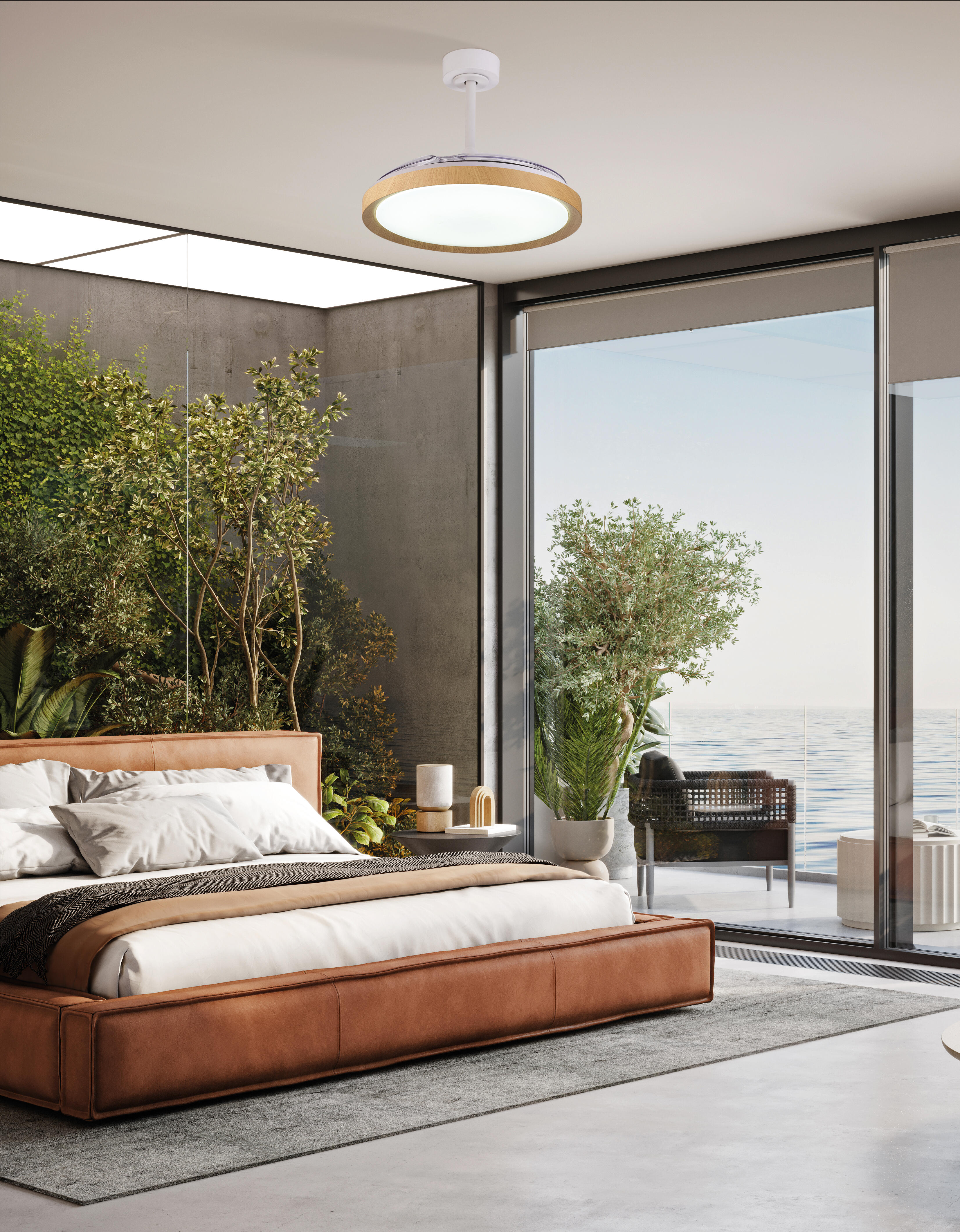 Ventilateur de plafond LED, Mistral, 106 cm, MANTRA, blanc - 2