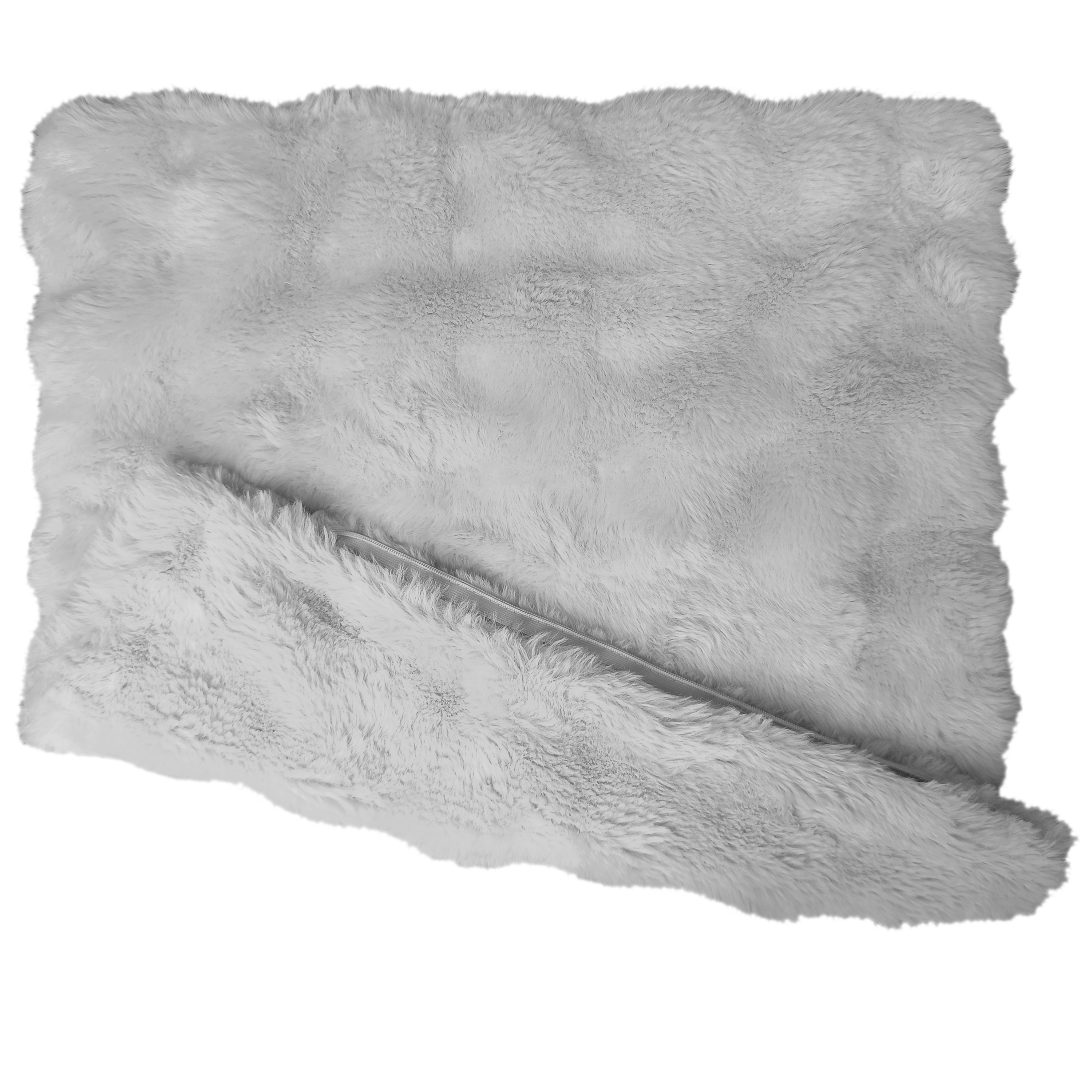 Poszewka na poduszkę pluszowa Vouge szara 45 x 45 cm - 2