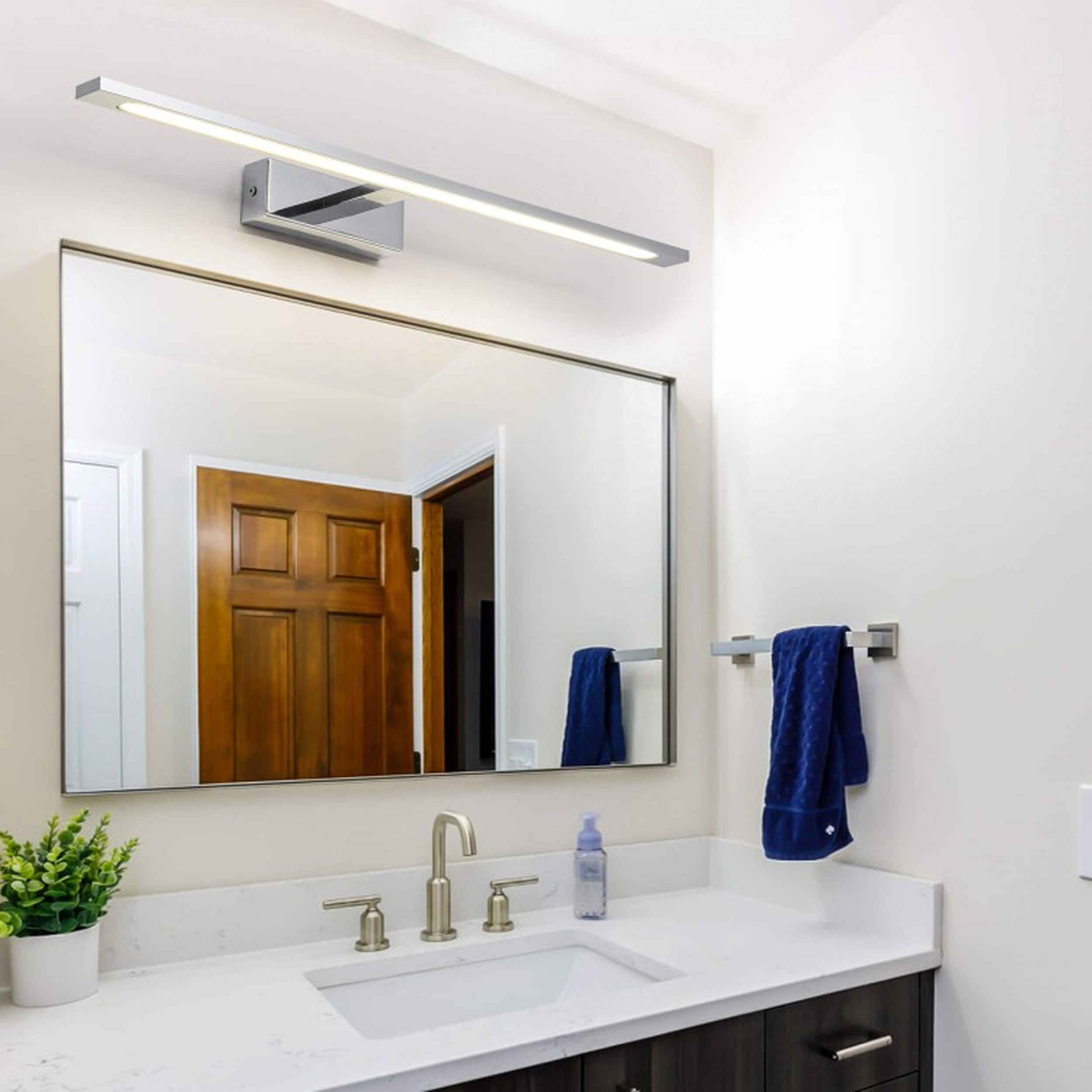 Kinkiet łazienkowy ISLA IP44 62 cm chrom LED LIGHT PRESTIGE - 2