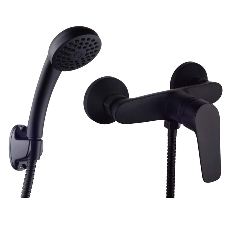 Bateria prysznicowa czarna Sigma Liveno