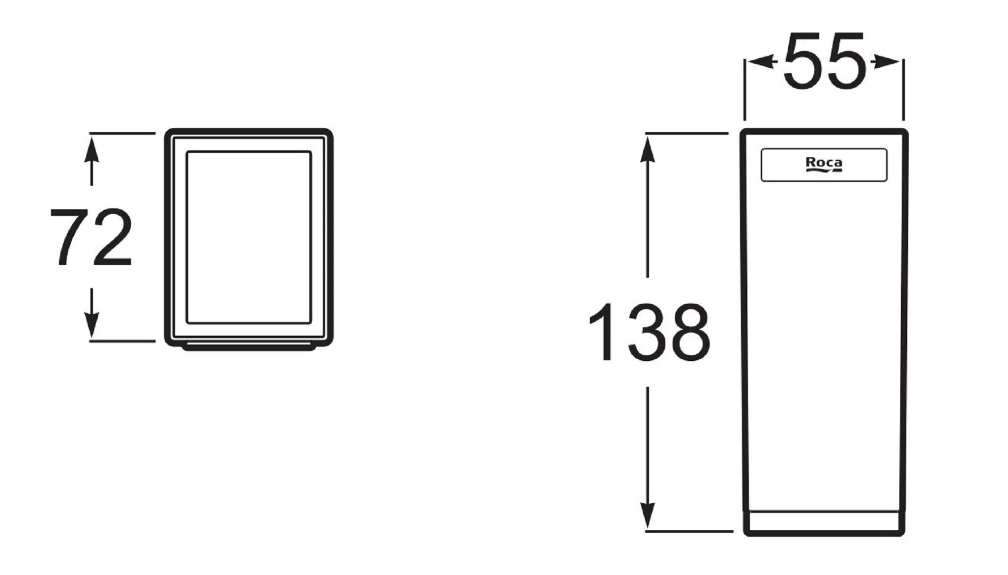 Portacepillos Roca Alpine blanco - 2