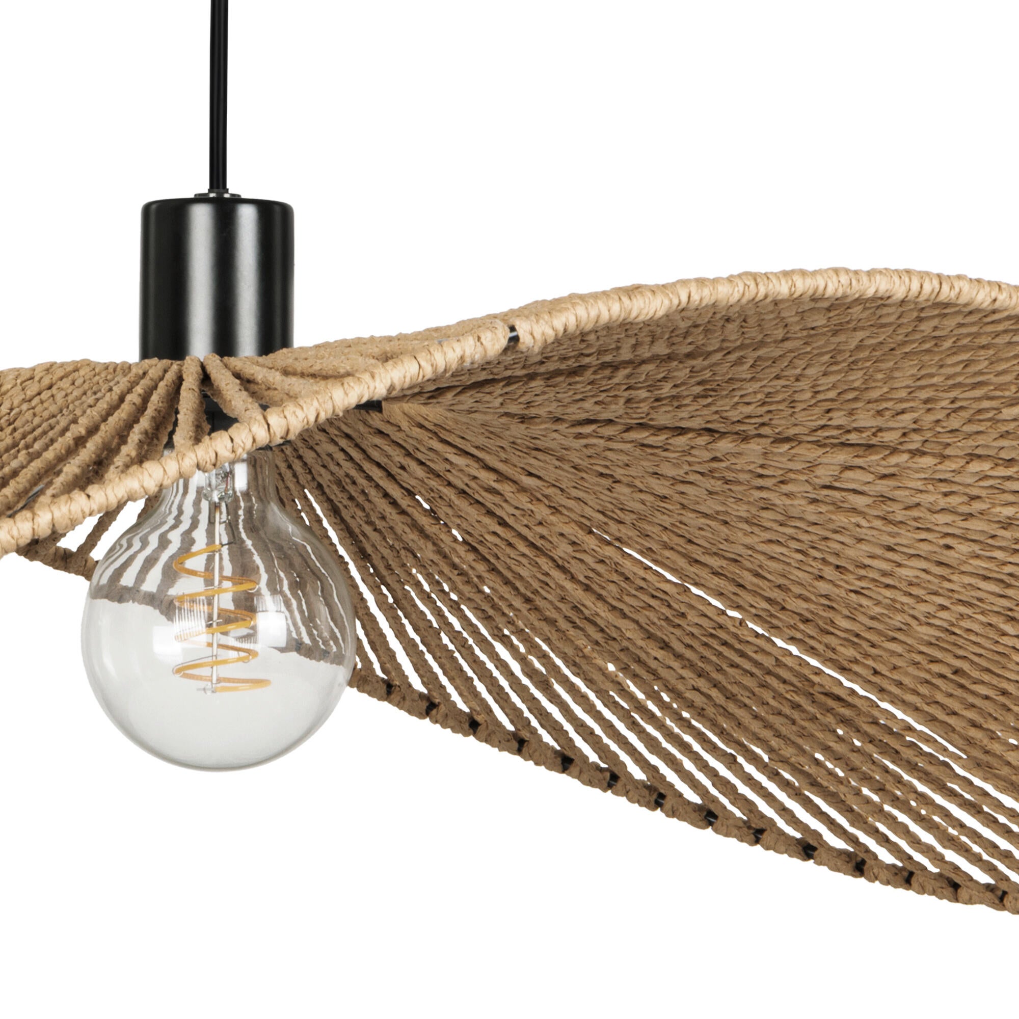 Suspension Siruela corde, Diam.80 cm, E27 - 5